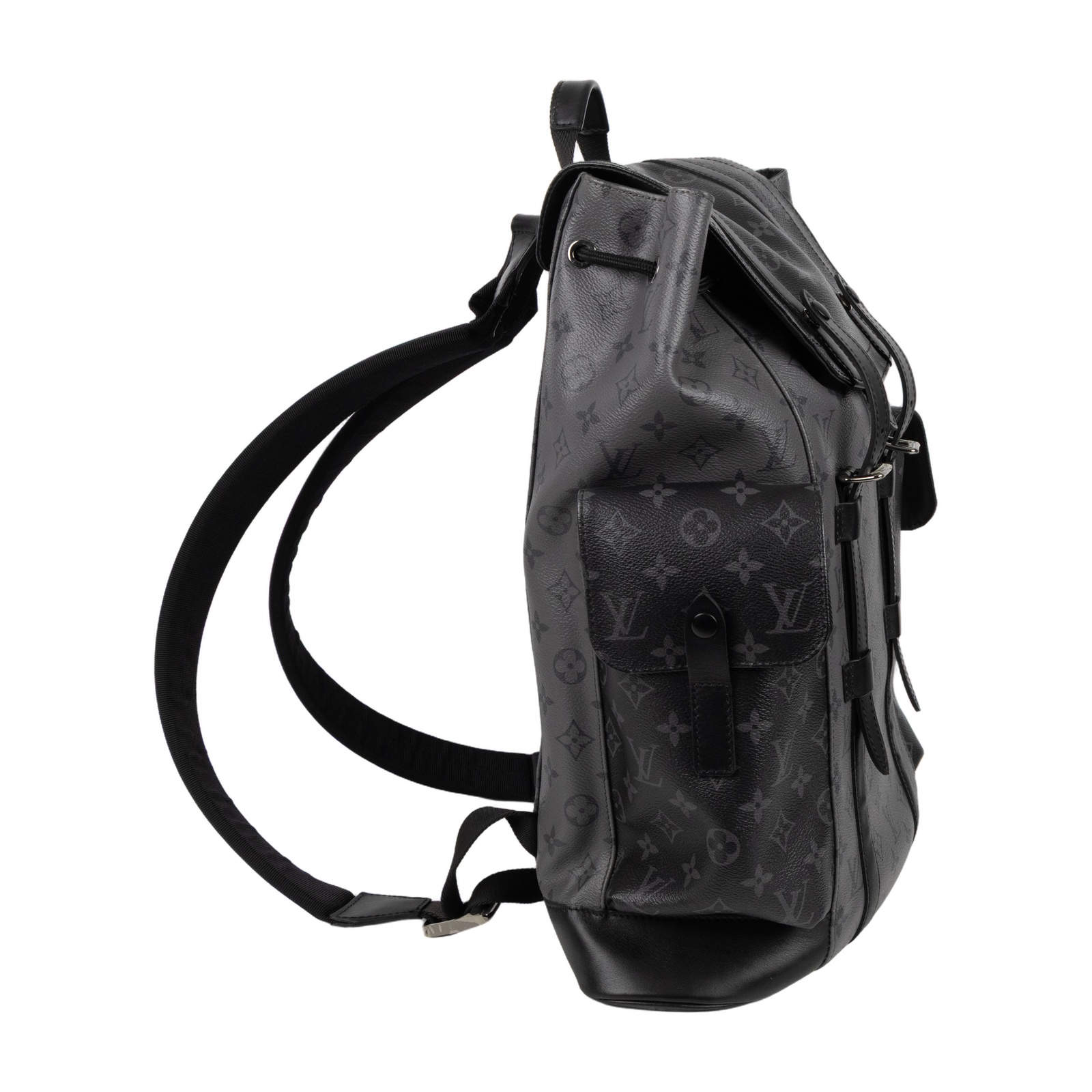 路易威登 LOUIS VUITTON Christopher MM 後背包 M45419 晶片款 黑原花CHRISTOPHER MM後背包 原廠盒子/防塵袋