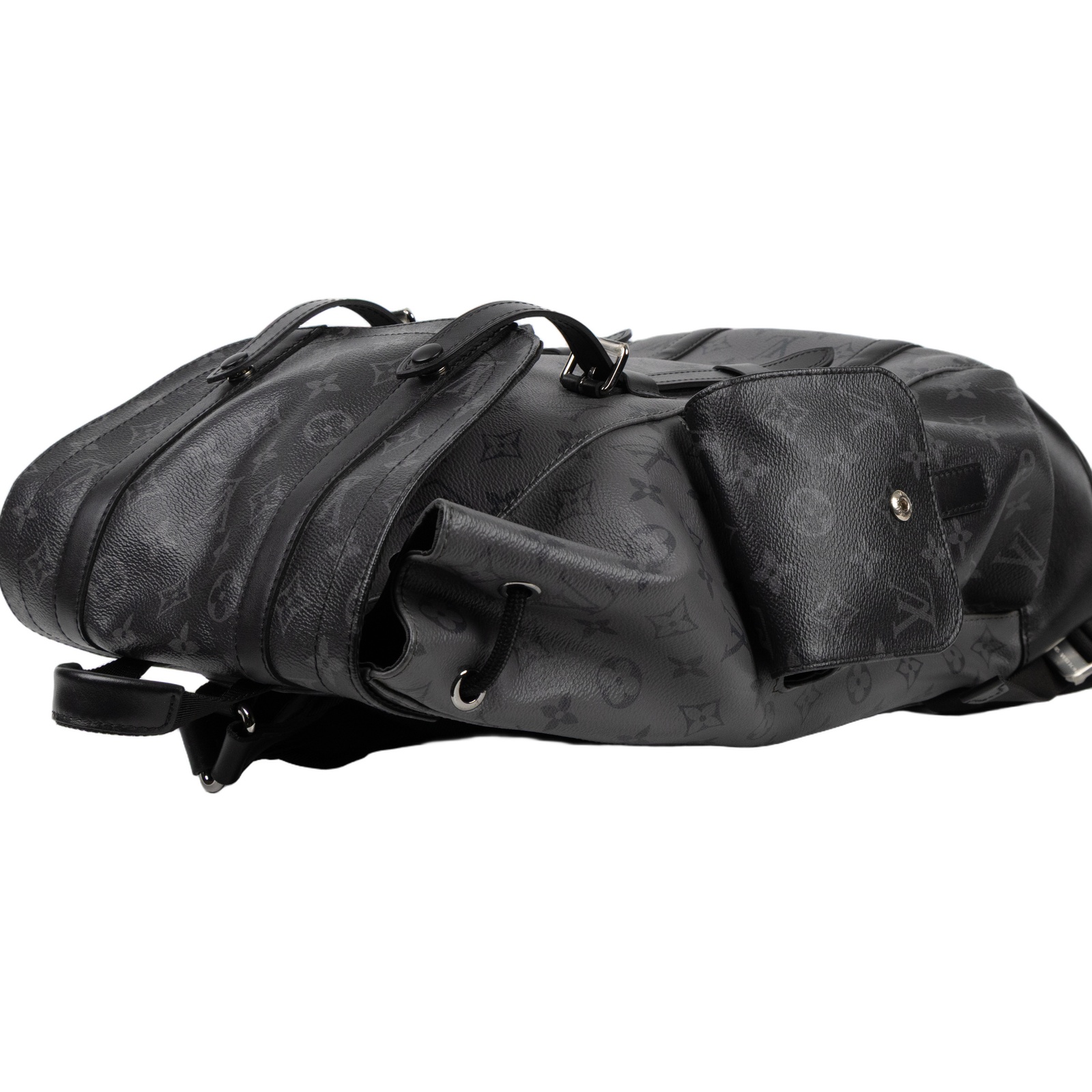 路易威登 LOUIS VUITTON Christopher MM 後背包 M45419 晶片款 黑原花CHRISTOPHER MM後背包 原廠盒子/防塵袋