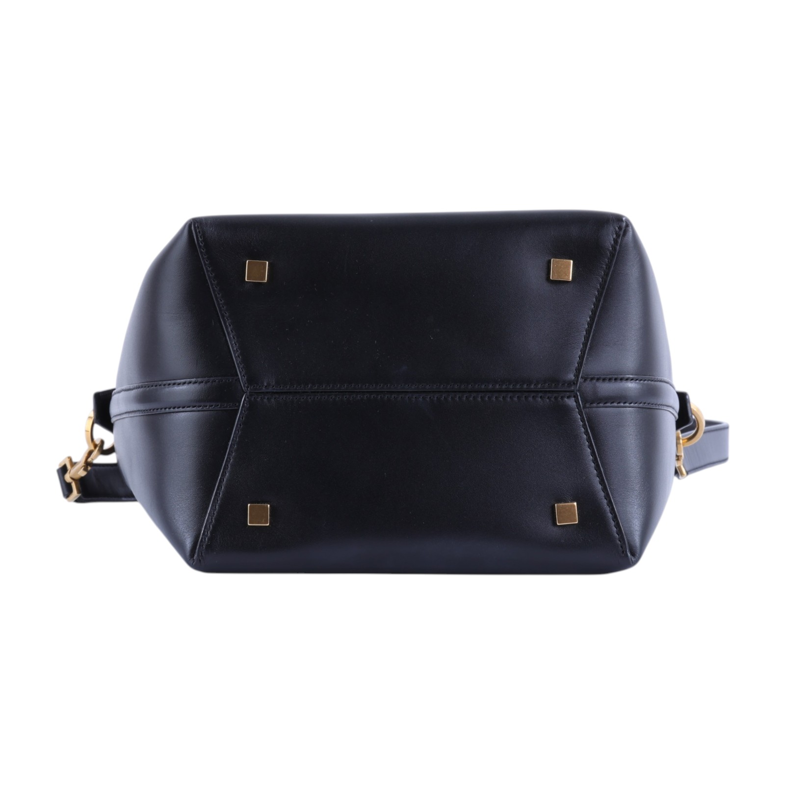 聖羅蘭 YSL SAINT LAURENT le 37 亮面皮革手袋 7428282R20W 黑金小牛皮LE 37二用水桶包 防塵袋/背帶/內袋