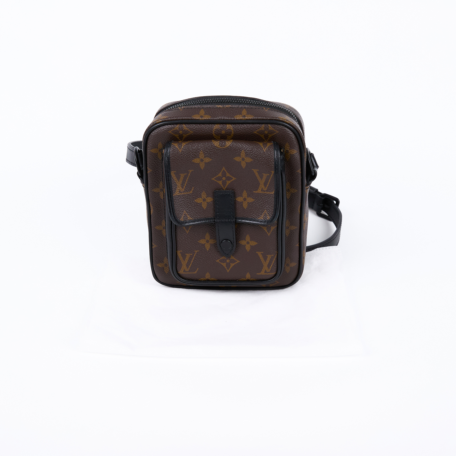路易威登 LOUIS VUITTON Christopher 斜背 隨身包 M69404 晶片款 原花Christopher隨身包 無附屬品