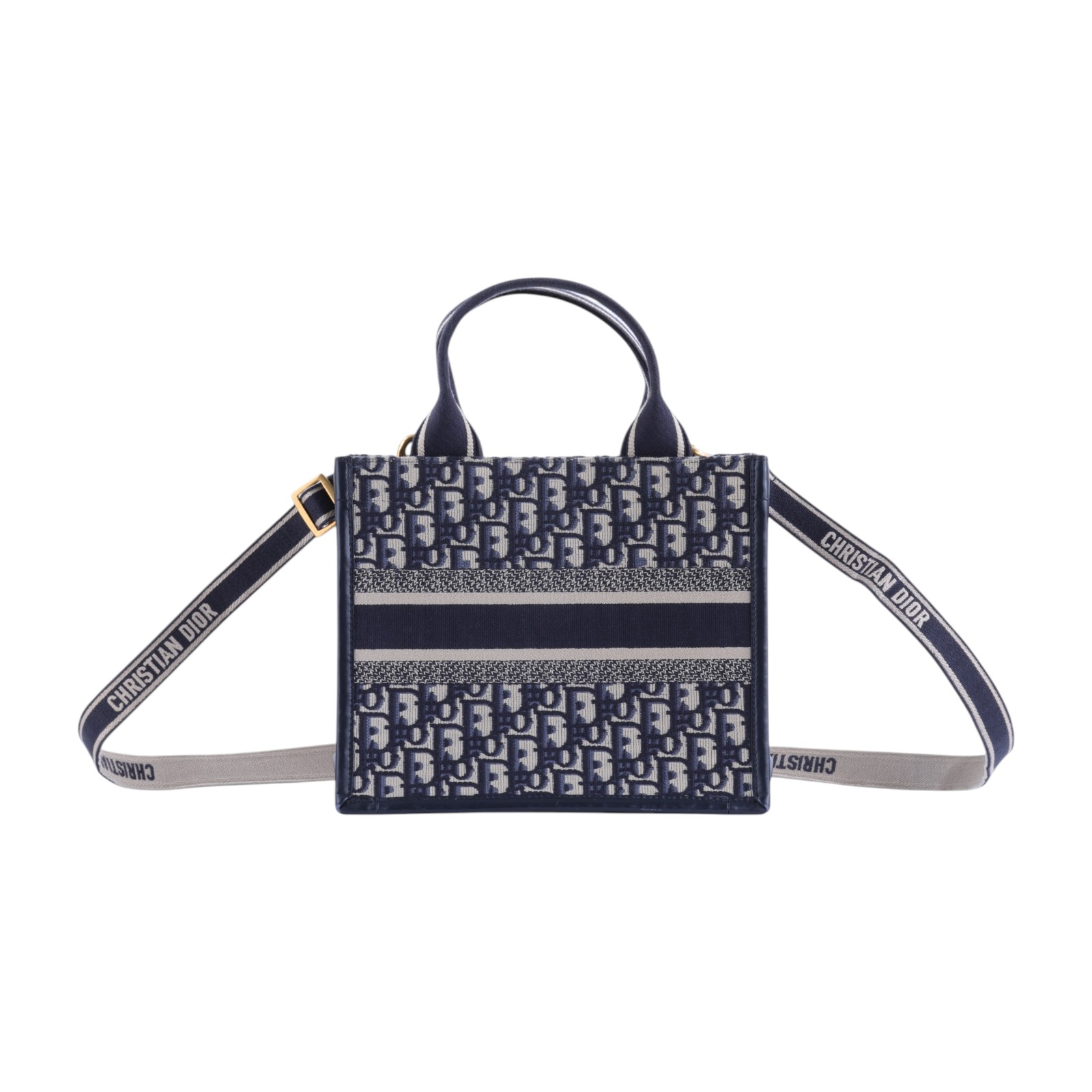 迪奧 CHRISTIAN DIOR Book Tote 小型 托特包 藍色 M1325CZBB  原廠盒子/防塵袋/背帶/保證卡/購買證明影本