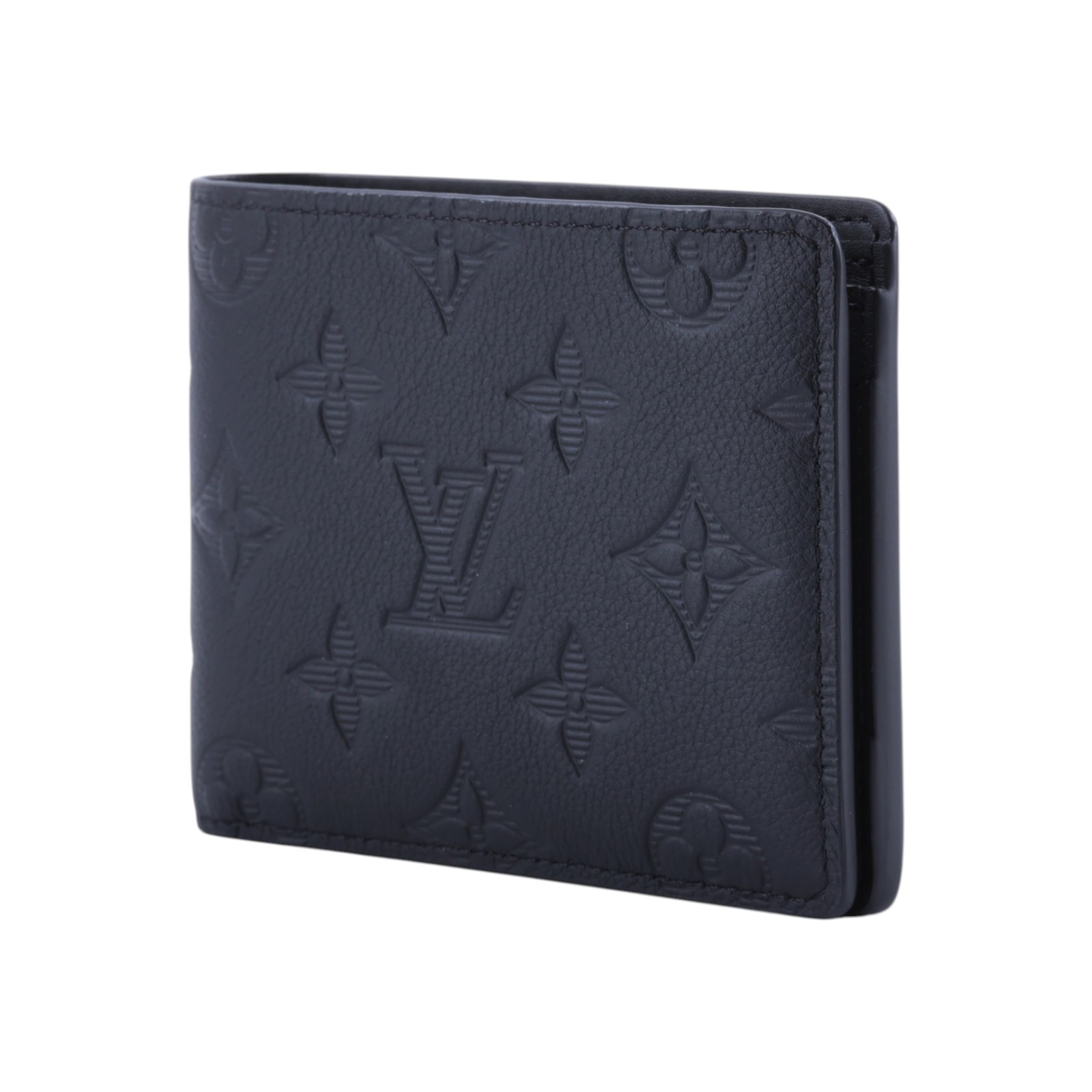 路易威登 LOUIS VUITTON Multiple 錢包 短夾 M62901 晶片款 黑原花壓印Multiple短夾 原廠盒子/防塵袋/購買證明