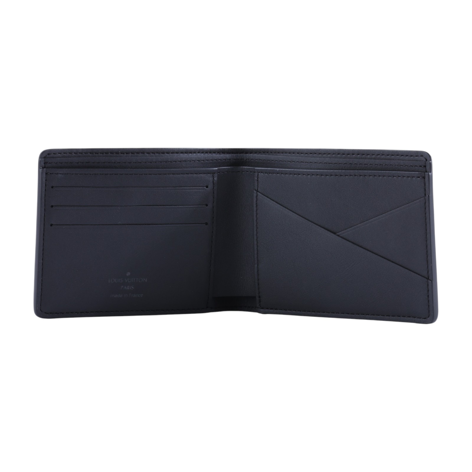 路易威登 LOUIS VUITTON Multiple 錢包 短夾 M62901 晶片款 黑原花壓印Multiple短夾 原廠盒子/防塵袋/購買證明
