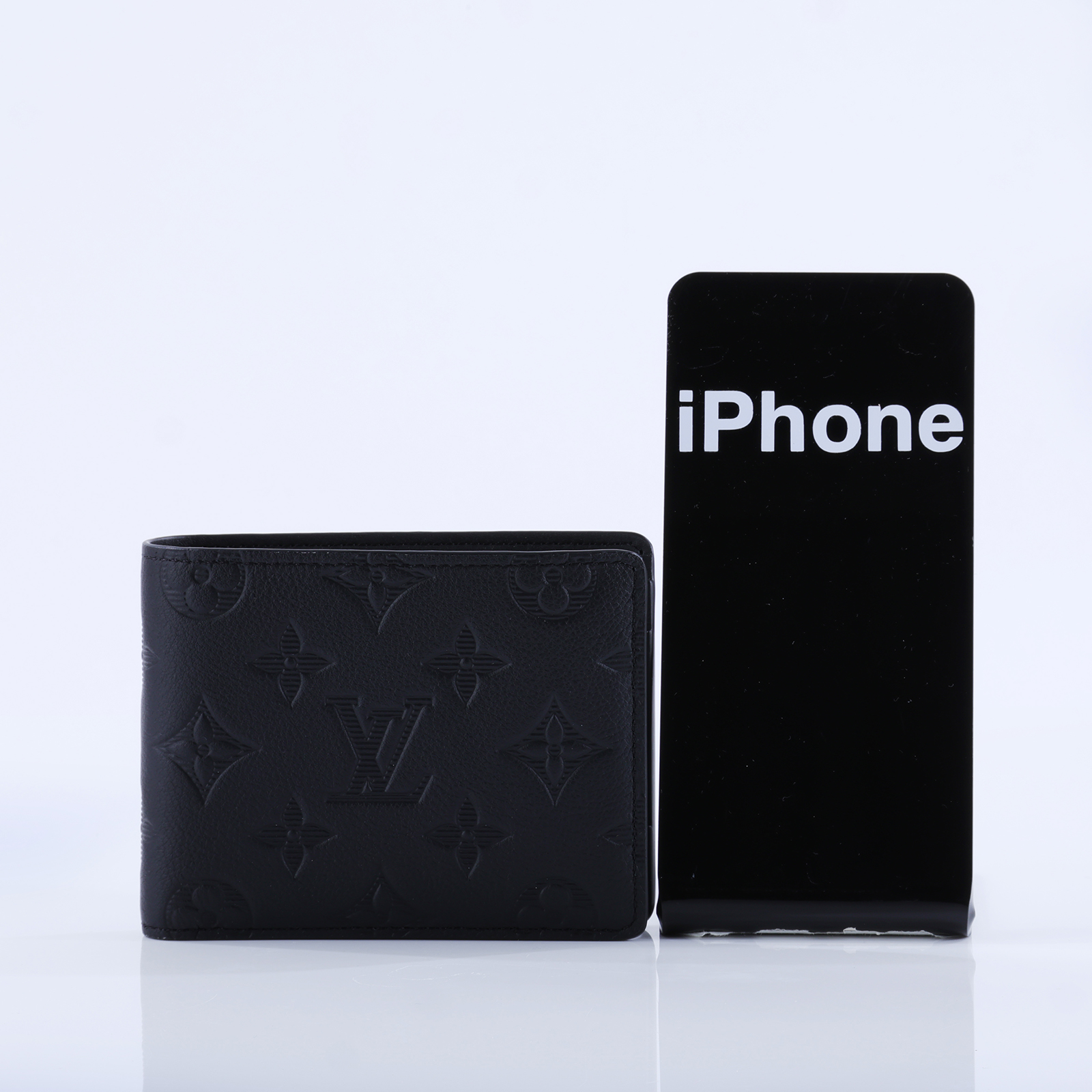 路易威登 LOUIS VUITTON Multiple 錢包 短夾 M62901 晶片款 黑原花壓印Multiple短夾 原廠盒子/防塵袋/購買證明