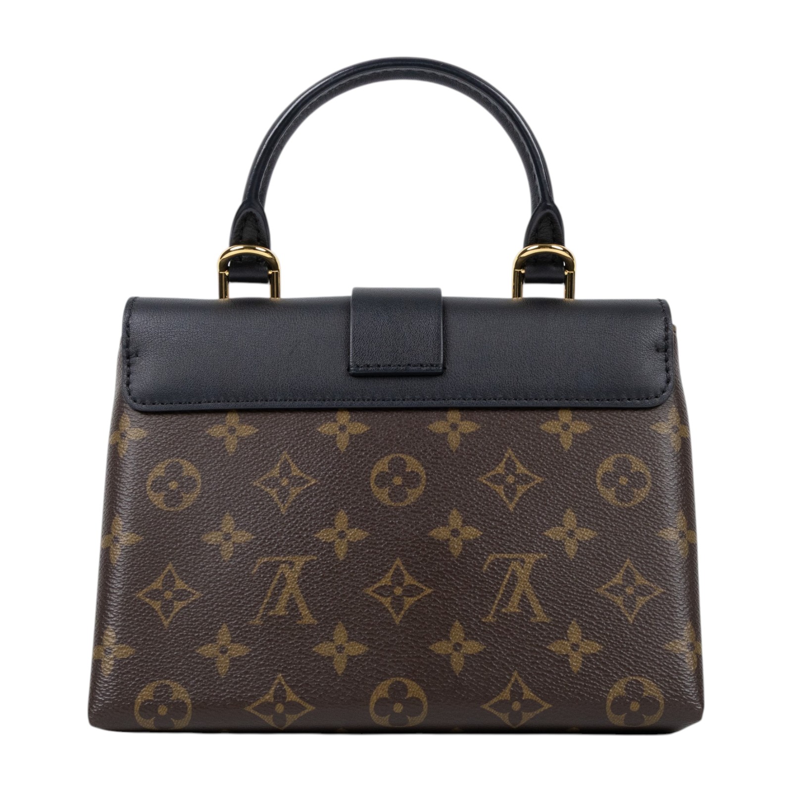 路易威登 LOUIS VUITTON Locky BB 手提包 黑色 M44141 晶片款 黑拚原花LOCKY BB肩背包 原廠盒子/防塵袋/購買證明/背帶