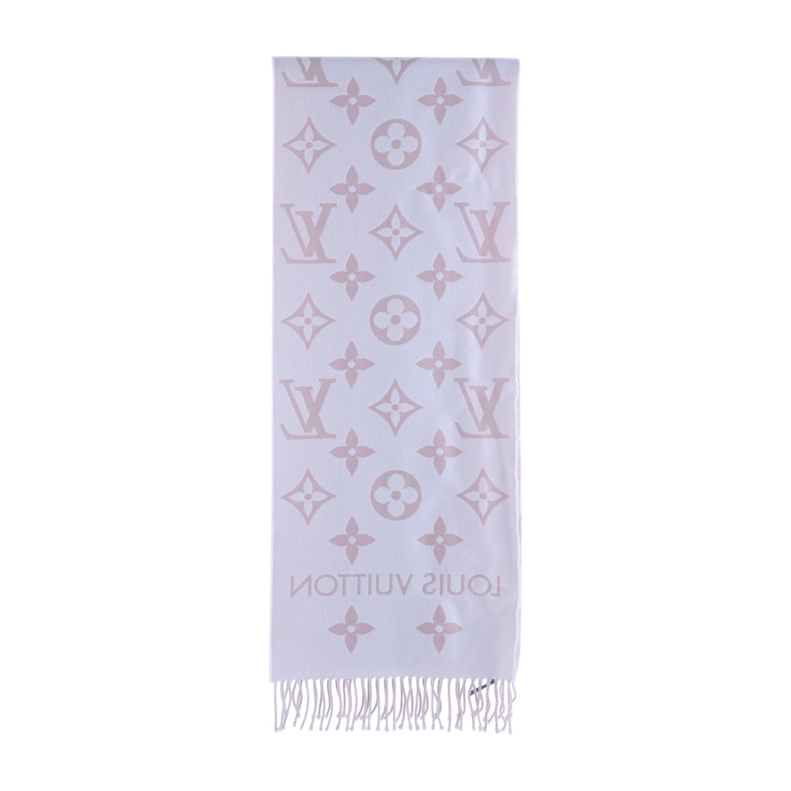路易威登 LOUIS VUITTON LV Essential 圍巾 BEIGE ROSE M77854  原廠盒子/購買證明