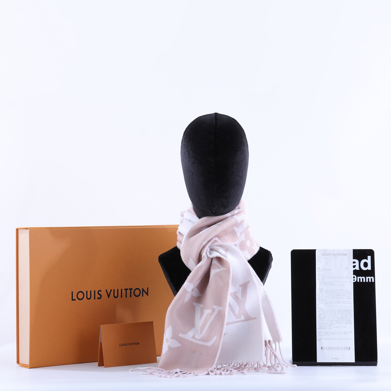 路易威登 LOUIS VUITTON LV Essential 圍巾 BEIGE ROSE M77854  原廠盒子/購買證明