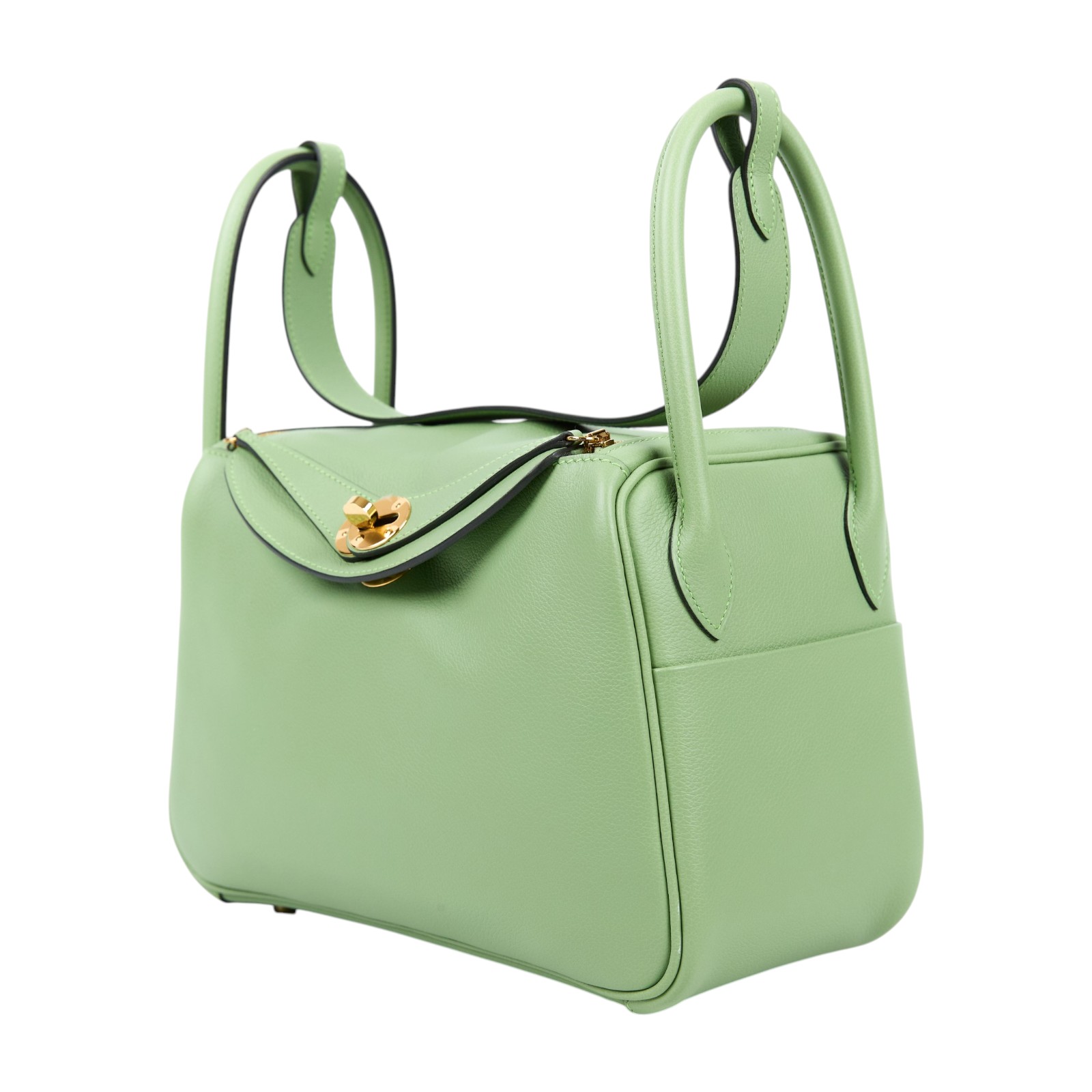愛馬仕 Hermes Lindy 琳迪包 26 LD26 B NN 915 II B刻 綠金釦LINDY26 原廠盒子/防塵袋/購買證明
