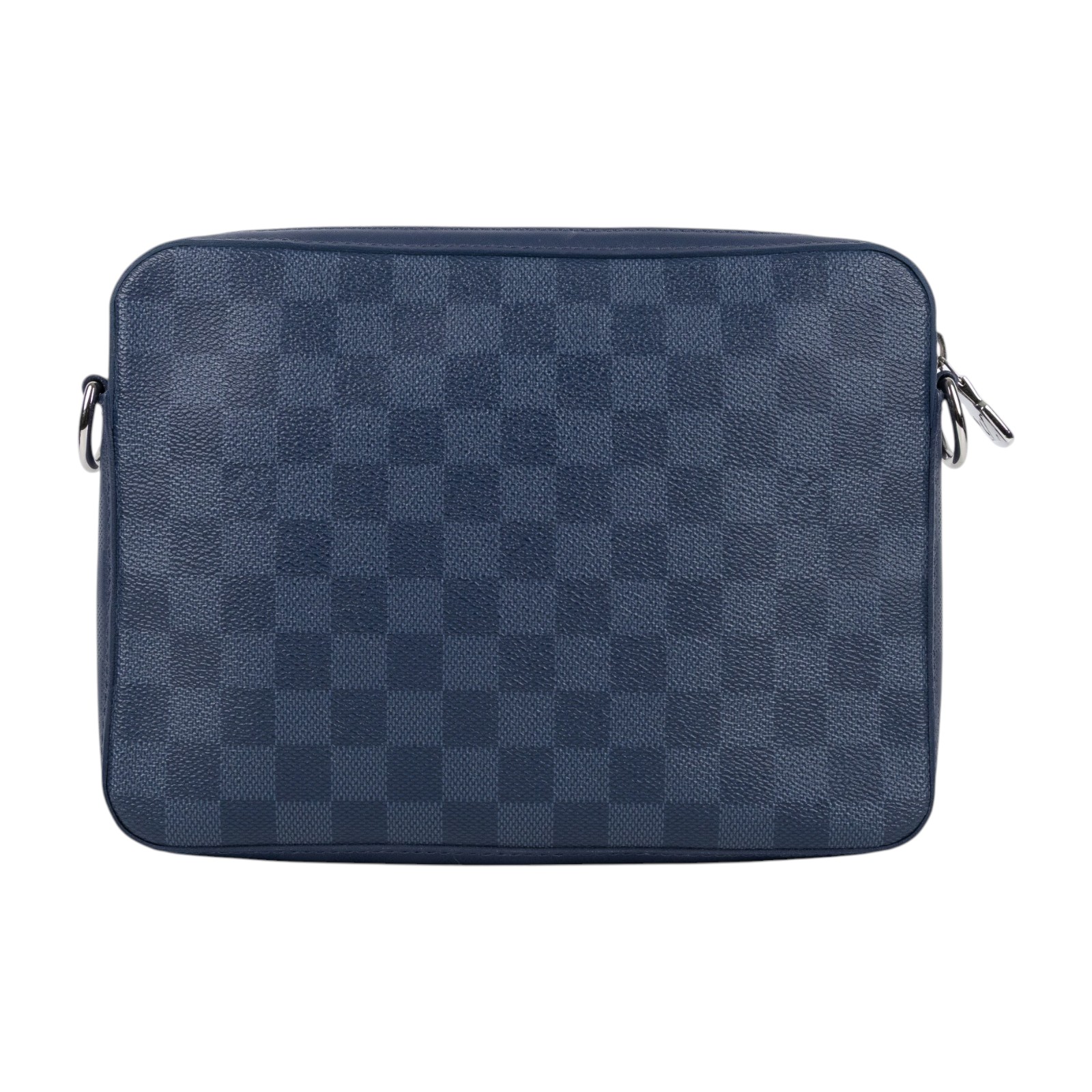 路易威登 LOUIS VUITTON Trio 三合一 郵差包 斜背包 N40438 晶片款 藍棋盤格三合一郵差包 原廠盒子/防塵袋/內袋/背帶
