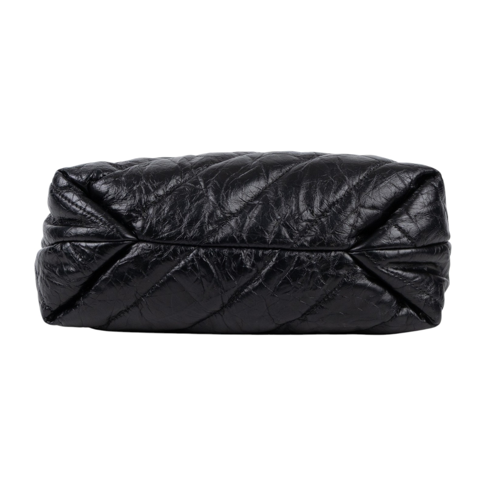 巴黎世家 BALENCIAGA Crush 束口購物包 小型 742942210J0 黑CRUSH肩背包小號 無附屬品