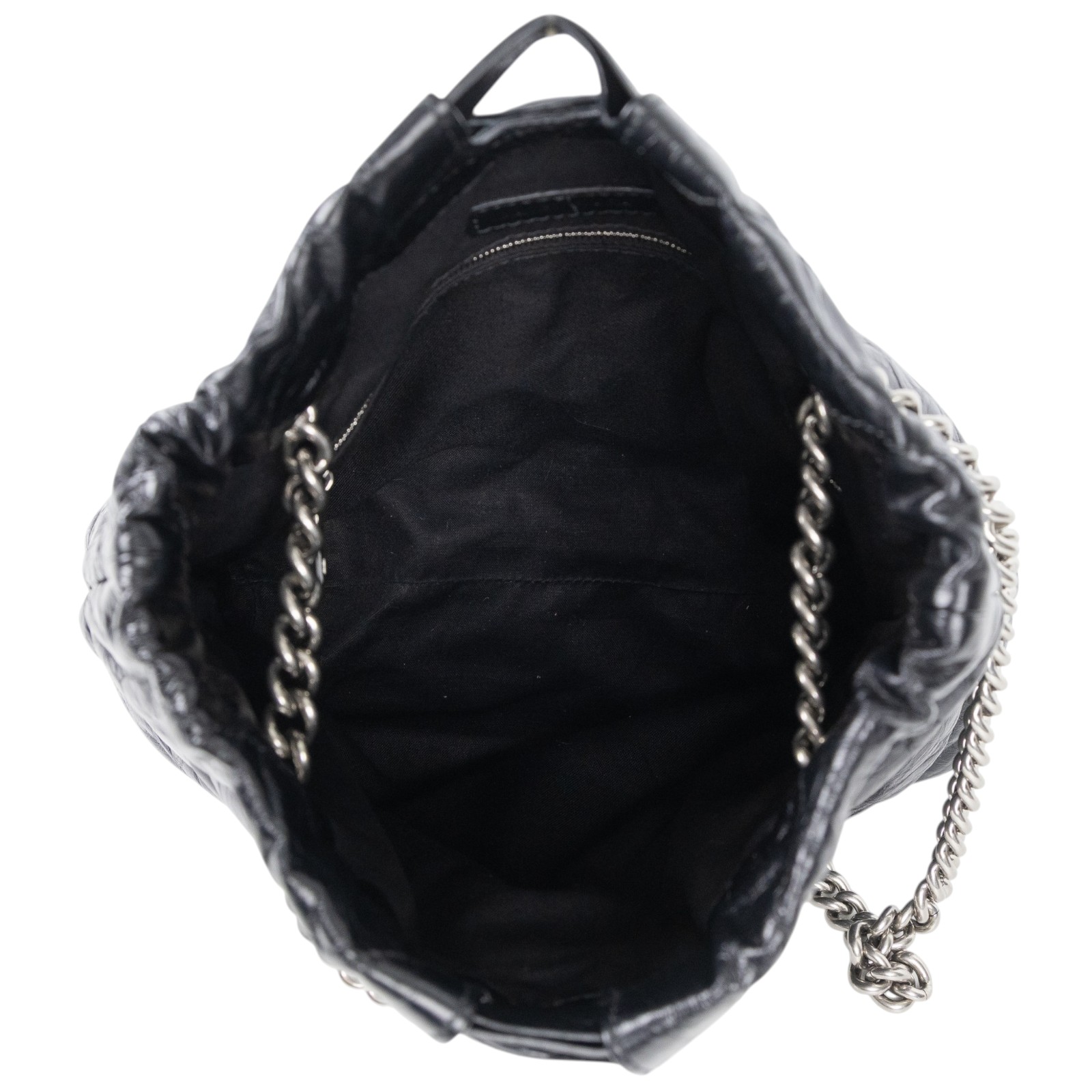 巴黎世家 BALENCIAGA Crush 束口購物包 小型 742942210J0 黑CRUSH肩背包小號 無附屬品