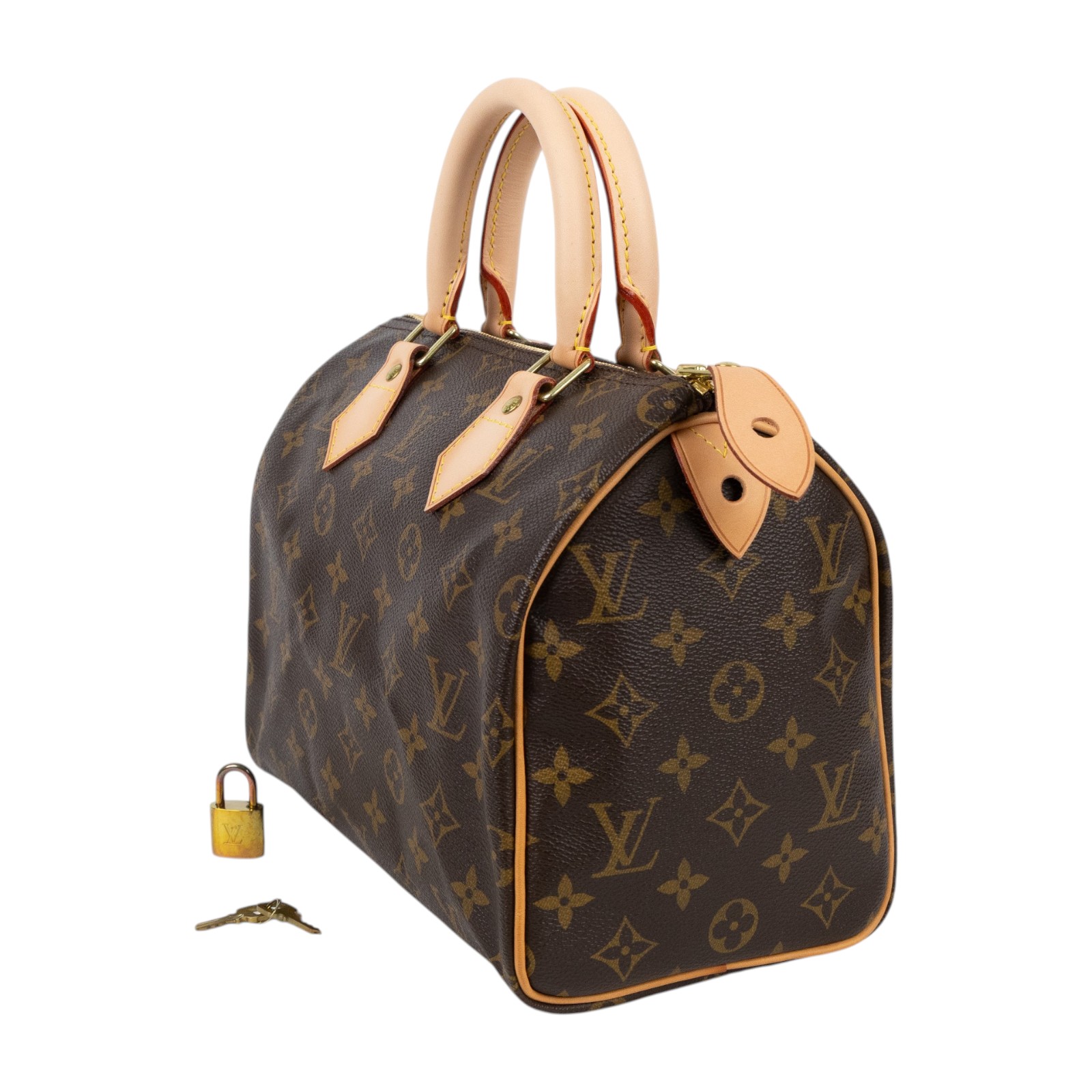路易威登 LOUIS VUITTON Speedy 25 手提波士頓包 經典帆布 M41528 原花SPEEDY25 防塵袋/鎖組