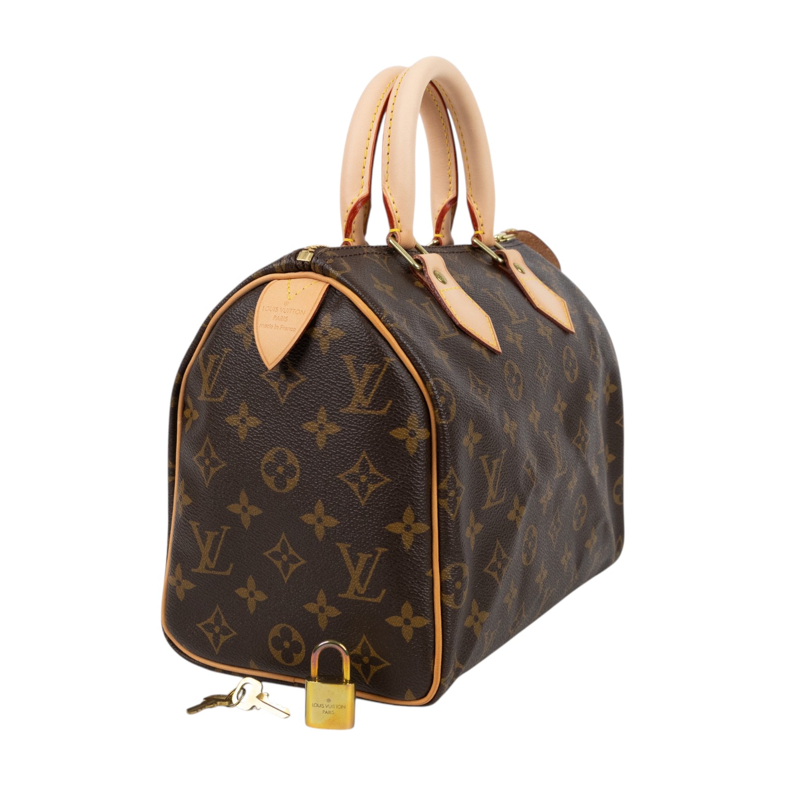 路易威登 LOUIS VUITTON Speedy 25 手提波士頓包 經典帆布 M41528 原花SPEEDY25 防塵袋/鎖組