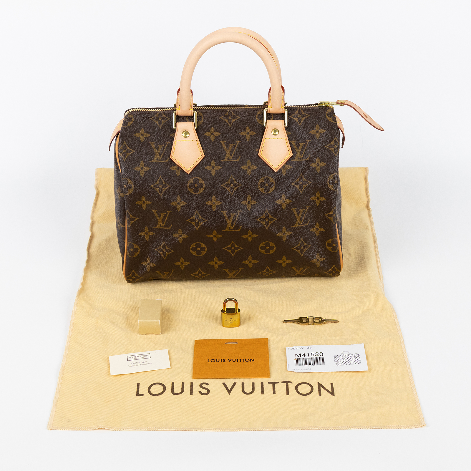 路易威登 LOUIS VUITTON Speedy 25 手提波士頓包 經典帆布 M41528 原花SPEEDY25 防塵袋/鎖組