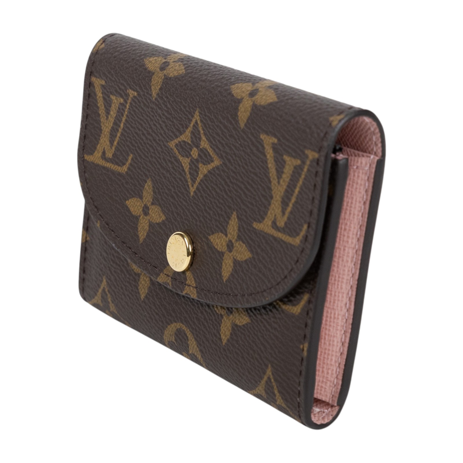 路易威登 LOUIS VUITTON Rosalie 零錢包 經典帆布 紫紅色 M41939 晶片款 原花ROSALIE零錢包 原廠盒子/防塵袋