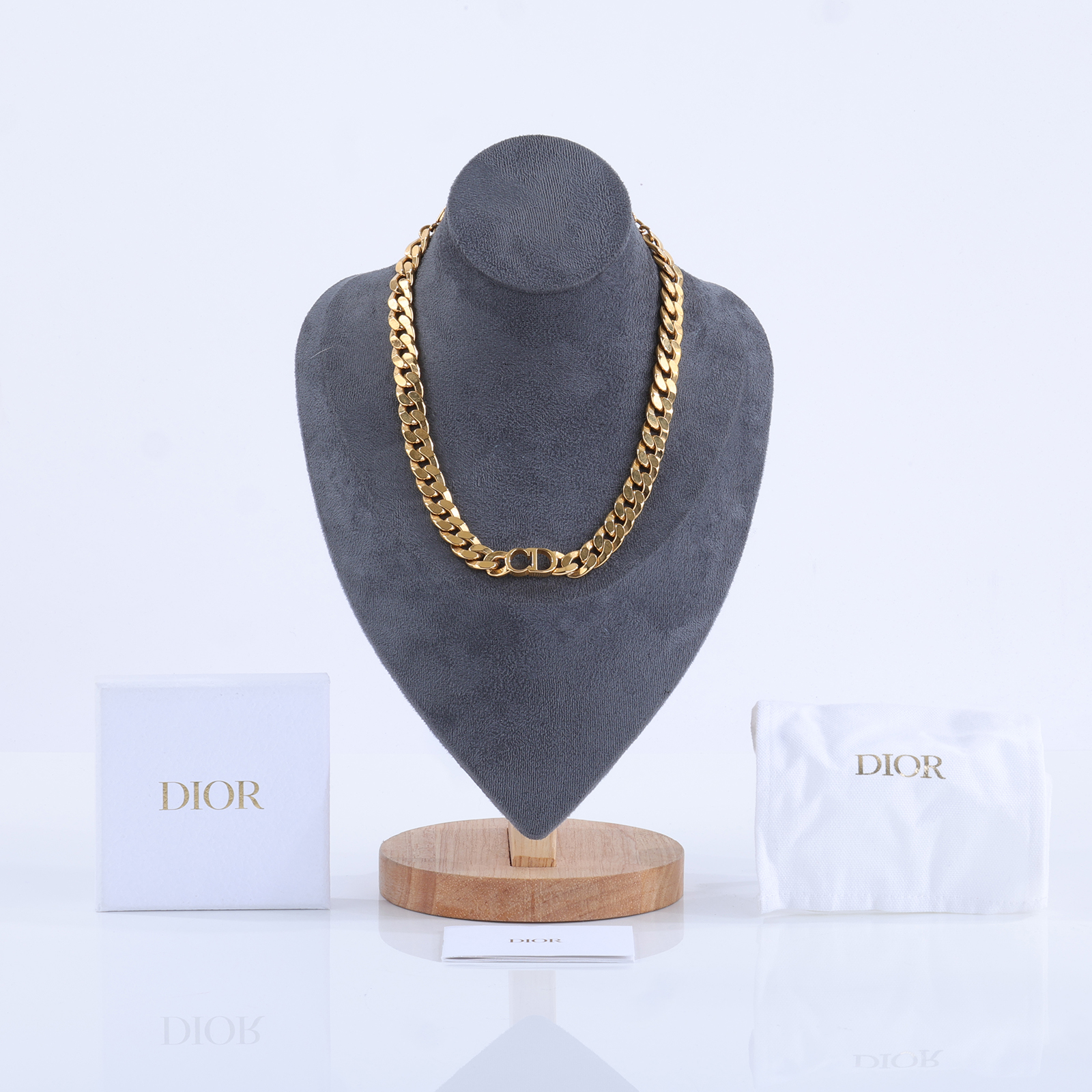 迪奧 CHRISTIAN DIOR Danseuse Etoile 項鍊 N0519DSEMT 金色CD古巴項鍊 原廠盒子/防塵袋