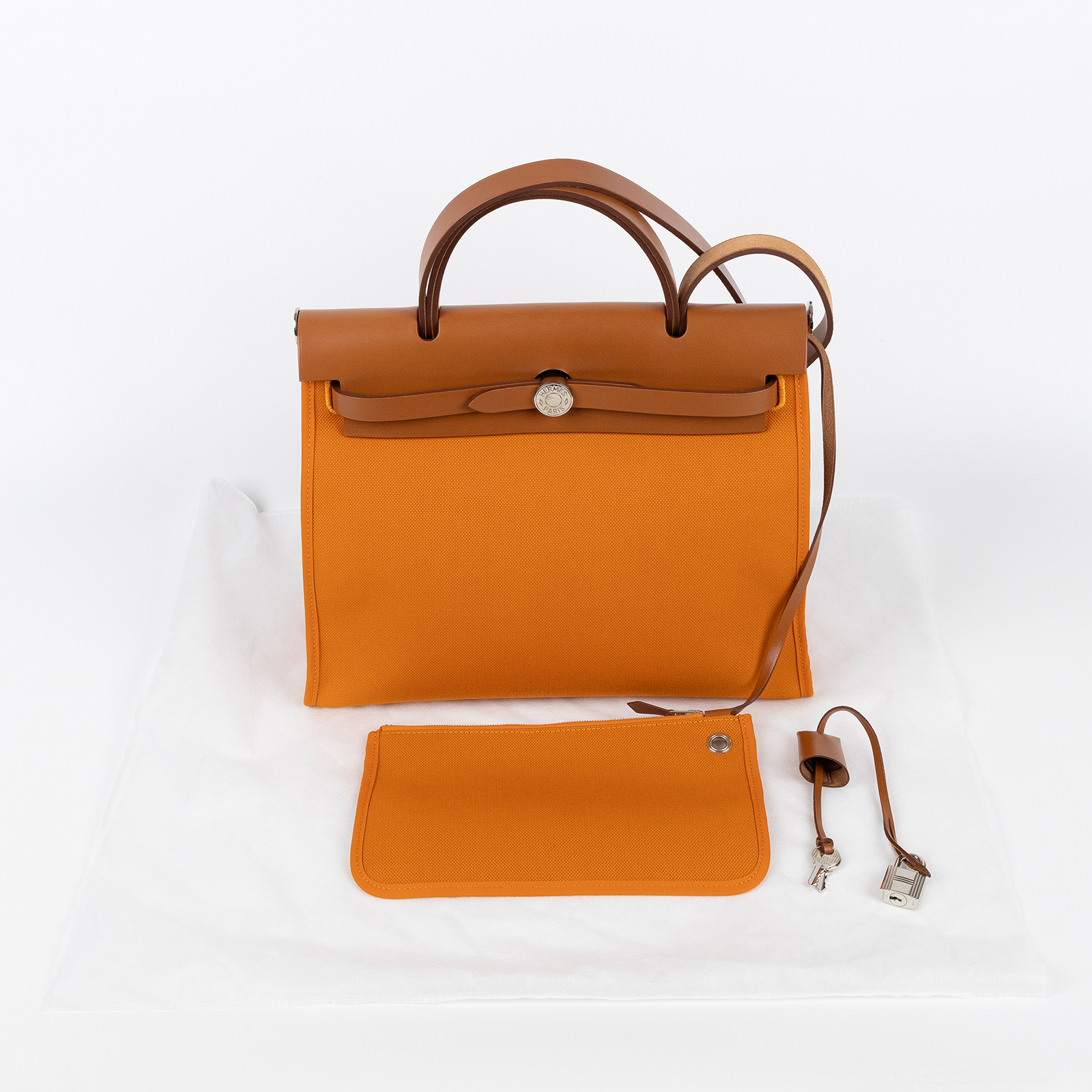 愛馬仕 Hermes Herbag Zip 31 HER31 C TS 006 AU C刻 橘HERBAG31 內袋/鎖組