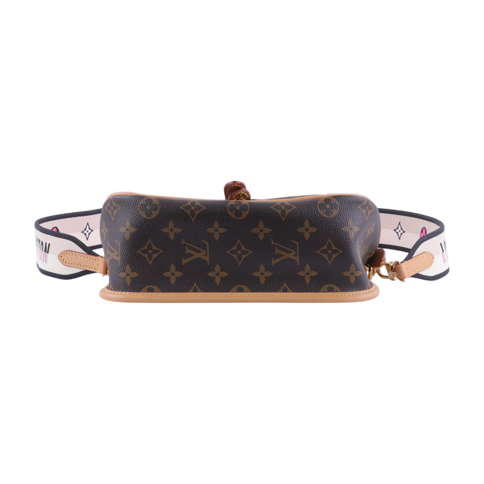 路易威登 LOUIS VUITTON Diane 腋下包法棍 單肩背包 經典帆布 M45985 晶片款 原花DIANE 原廠盒子/防塵袋/背帶/提把/購買證明