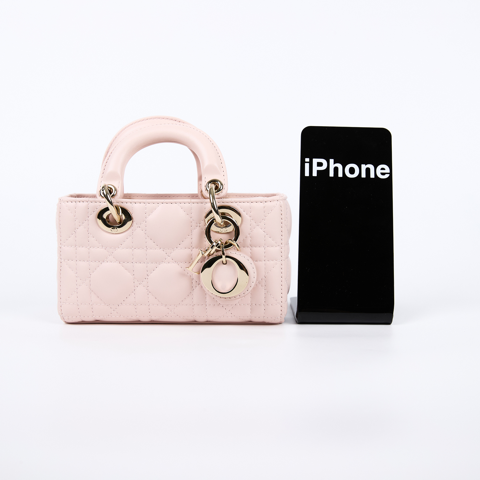 迪奧 CHRISTIAN DIOR Lady D-Joy 微型手袋 S0910ONGE 粉色D JOY 微型款 原廠盒子/防塵袋/背帶2/保證卡