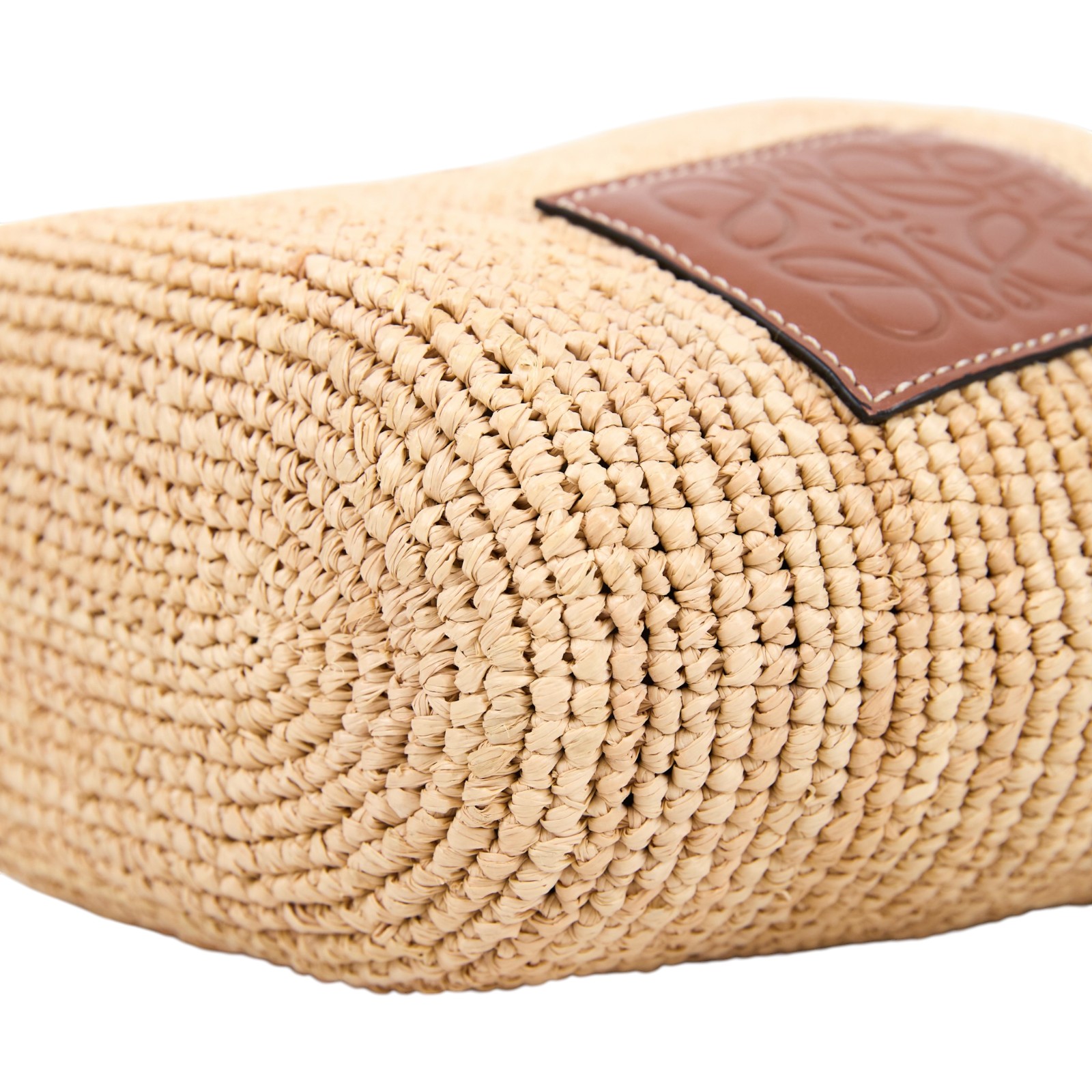 羅意威 LOEWE Anagram Pochette 手工編織 拉菲草 肩背包 A689C70X08  防塵袋