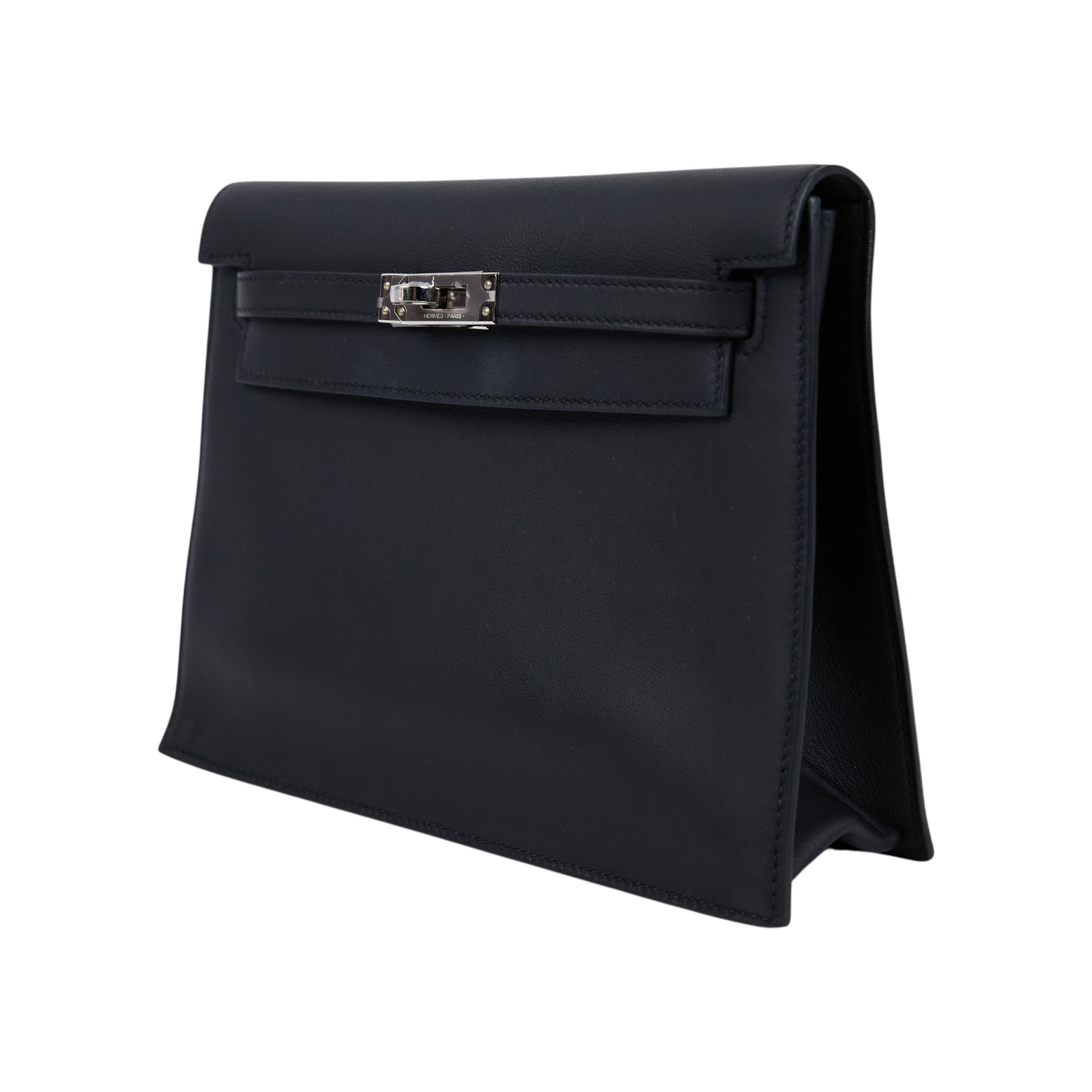 愛馬仕 Hermes Kelly Danse 側背 斜背 肩背包 銀色五金 黑色 H079233CK89 /K SN 019 FZ  原廠盒子/防塵袋3/背帶/購買證明