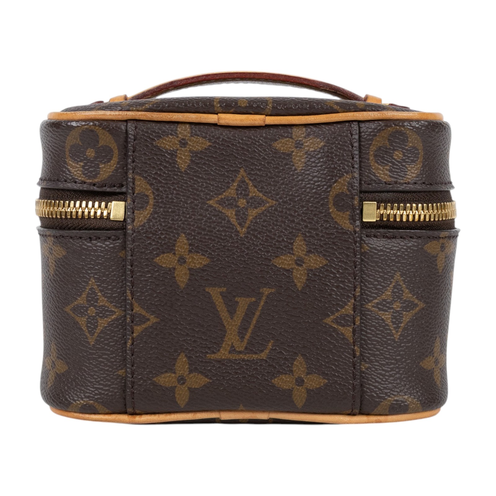 路易威登 LOUIS VUITTON Nice Nano 經典帆布 梳洗袋 化妝箱 M44936 晶片款 原花NICE NANO 無附屬品