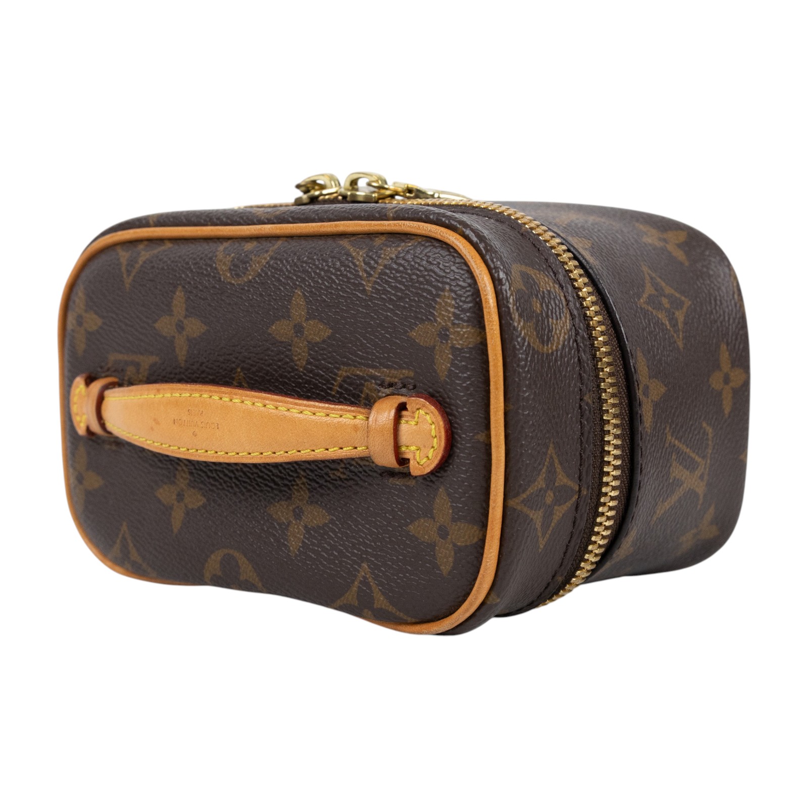 路易威登 LOUIS VUITTON Nice Nano 經典帆布 梳洗袋 化妝箱 M44936 晶片款 原花NICE NANO 無附屬品