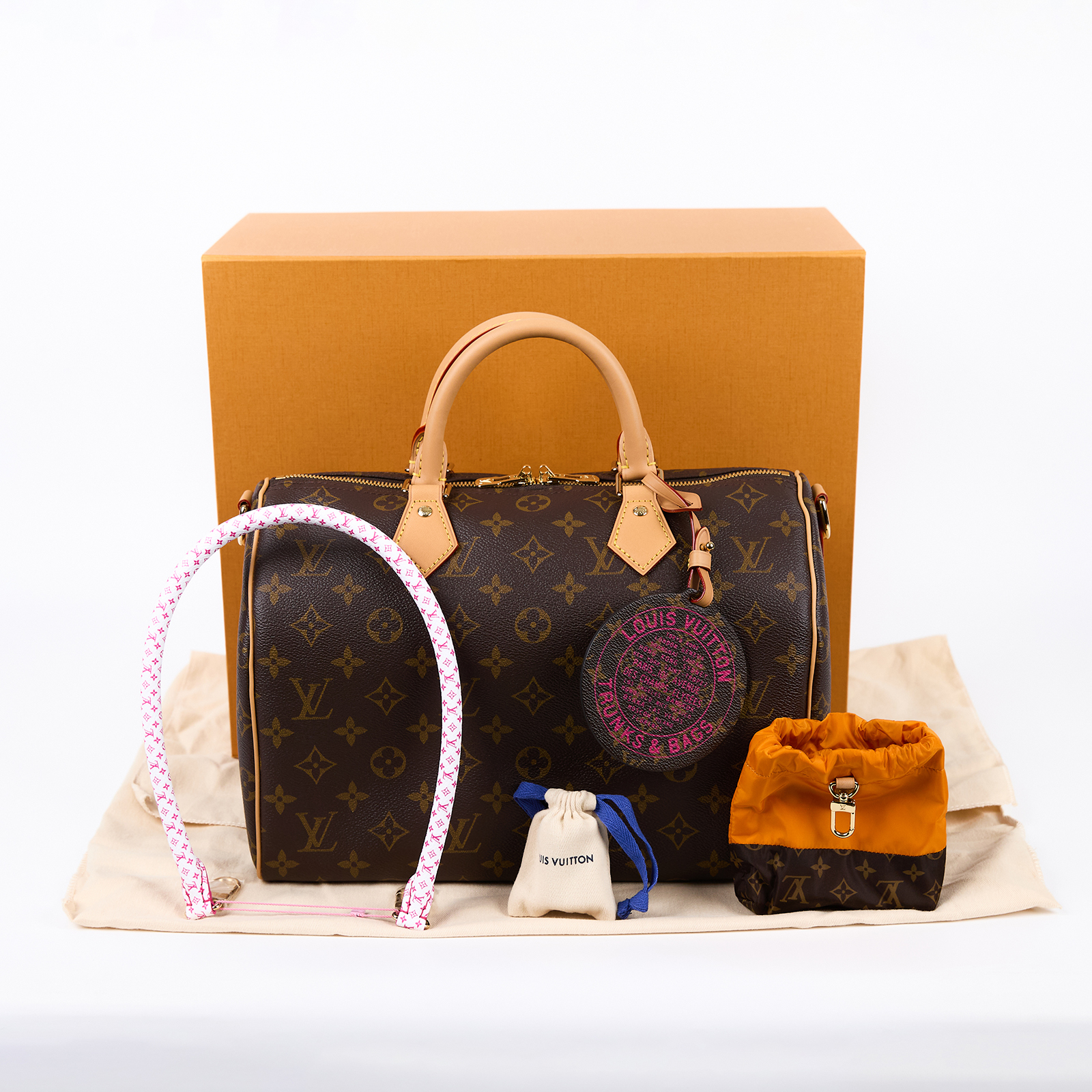 路易威登 LOUIS VUITTON Speedy 30 Soft 手提 斜背 波士頓包 中型 M27512 晶片款  原廠盒子/防塵袋/鎖組/提把/橘尼龍小包/吊牌