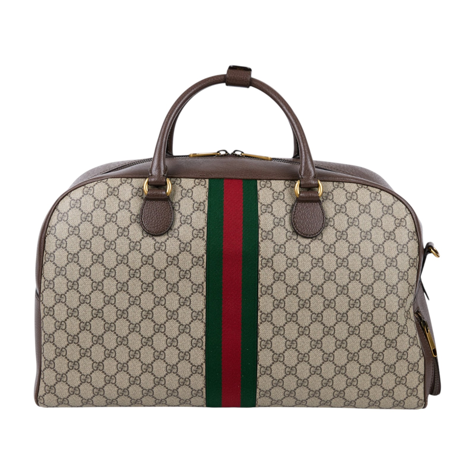 古馳 GUCCI Savoy 旅行袋 手提包 波士頓包 723310 9C2ST 原花GG 旅行袋 防塵袋/背帶/鎖組/吊牌