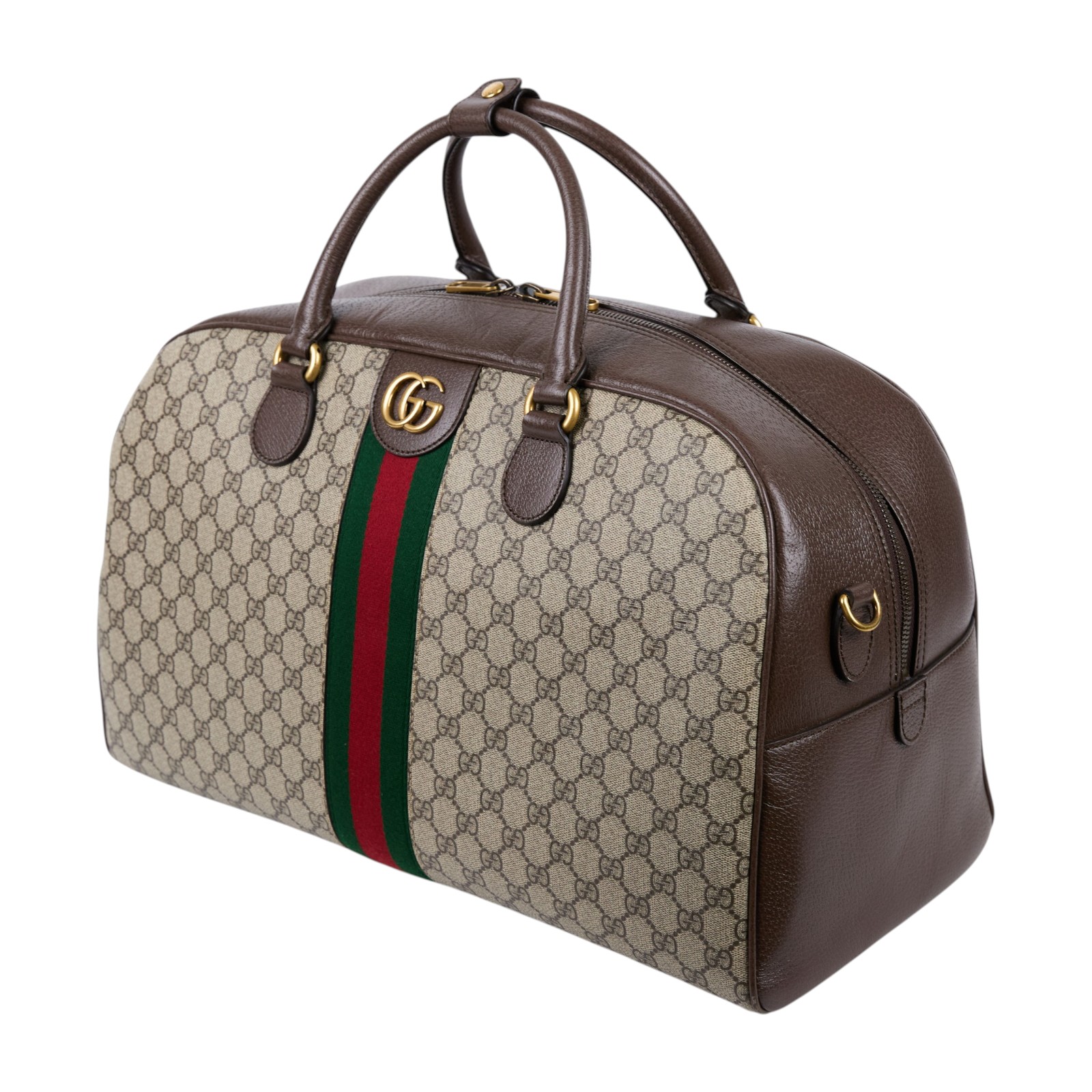 古馳 GUCCI Savoy 旅行袋 手提包 波士頓包 723310 9C2ST 原花GG 旅行袋 防塵袋/背帶/鎖組/吊牌