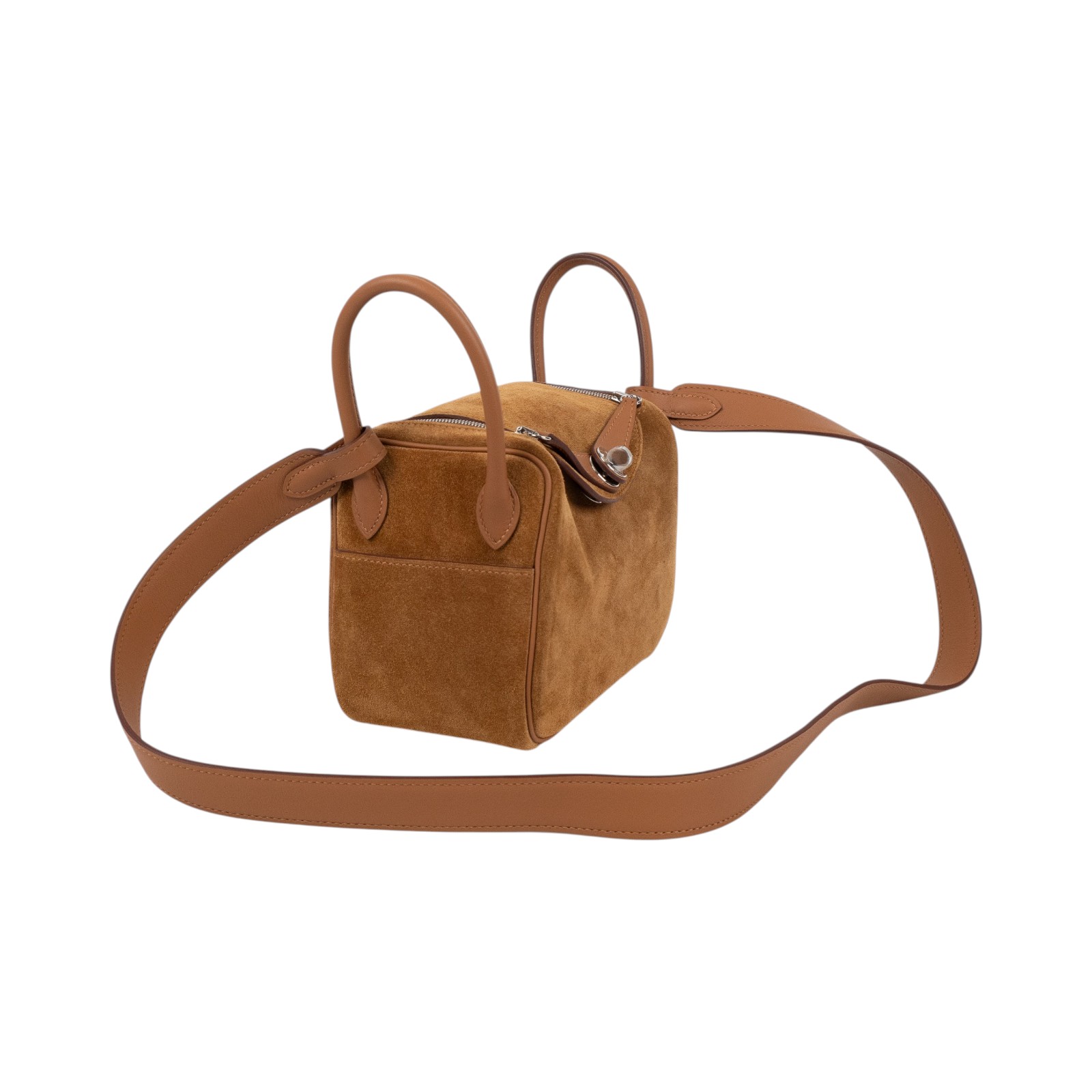 愛馬仕 Hermes Lindy II 琳迪包 迷你 銀色五金 棕褐色 金棕色 H085955CKAB /K AS968 AP  盒子/防塵袋