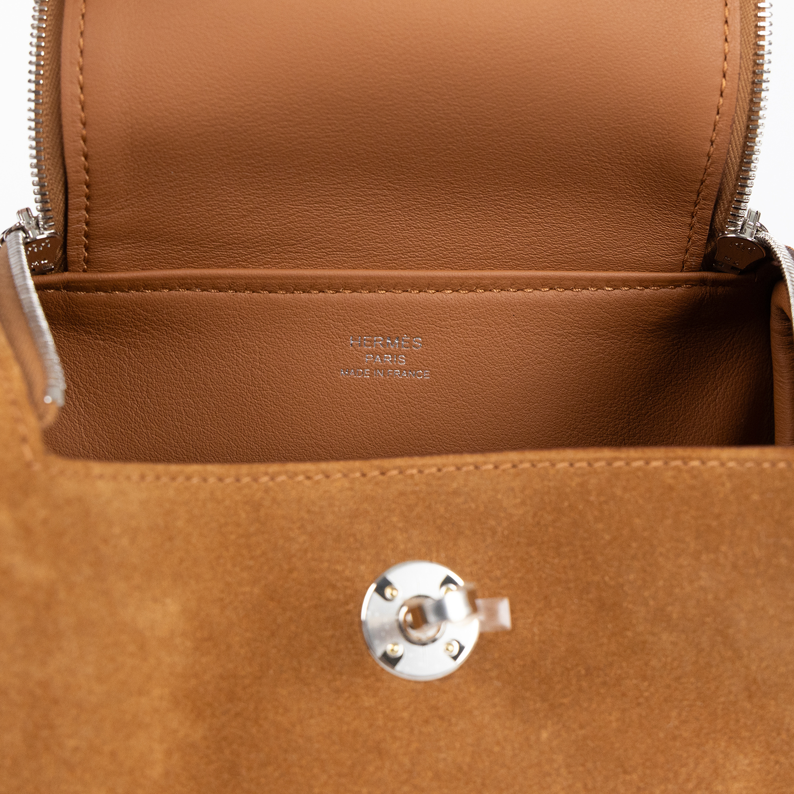 愛馬仕 Hermes Lindy II 琳迪包 迷你 銀色五金 棕褐色 金棕色 H085955CKAB /K AS968 AP  盒子/防塵袋