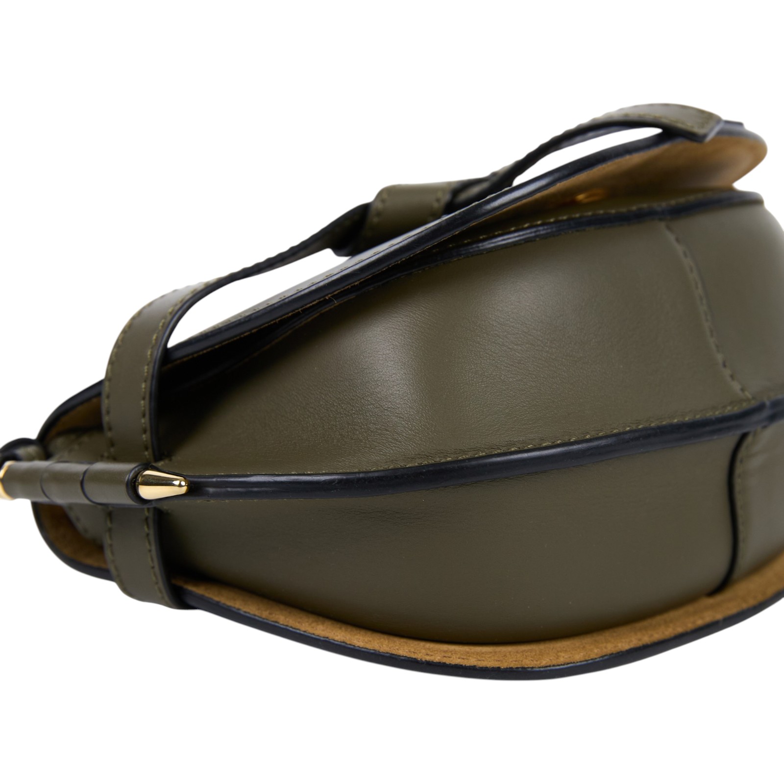 羅意威 LOEWE Mini Gate Dual bag 迷你 小牛皮 肩背包 帆布背帶 A650N46X13 墨綠色帆布背帶GATE MINI 防塵袋
