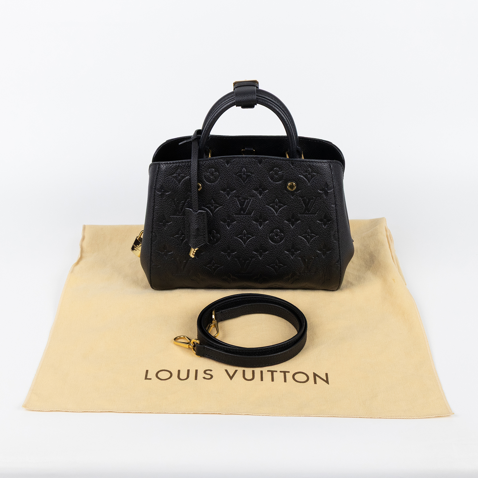 路易威登 LOUIS VUITTON Montaigne BB 蒙田包 手提包 肩背包 斜背包 M41053  防塵袋/背帶/鎖組