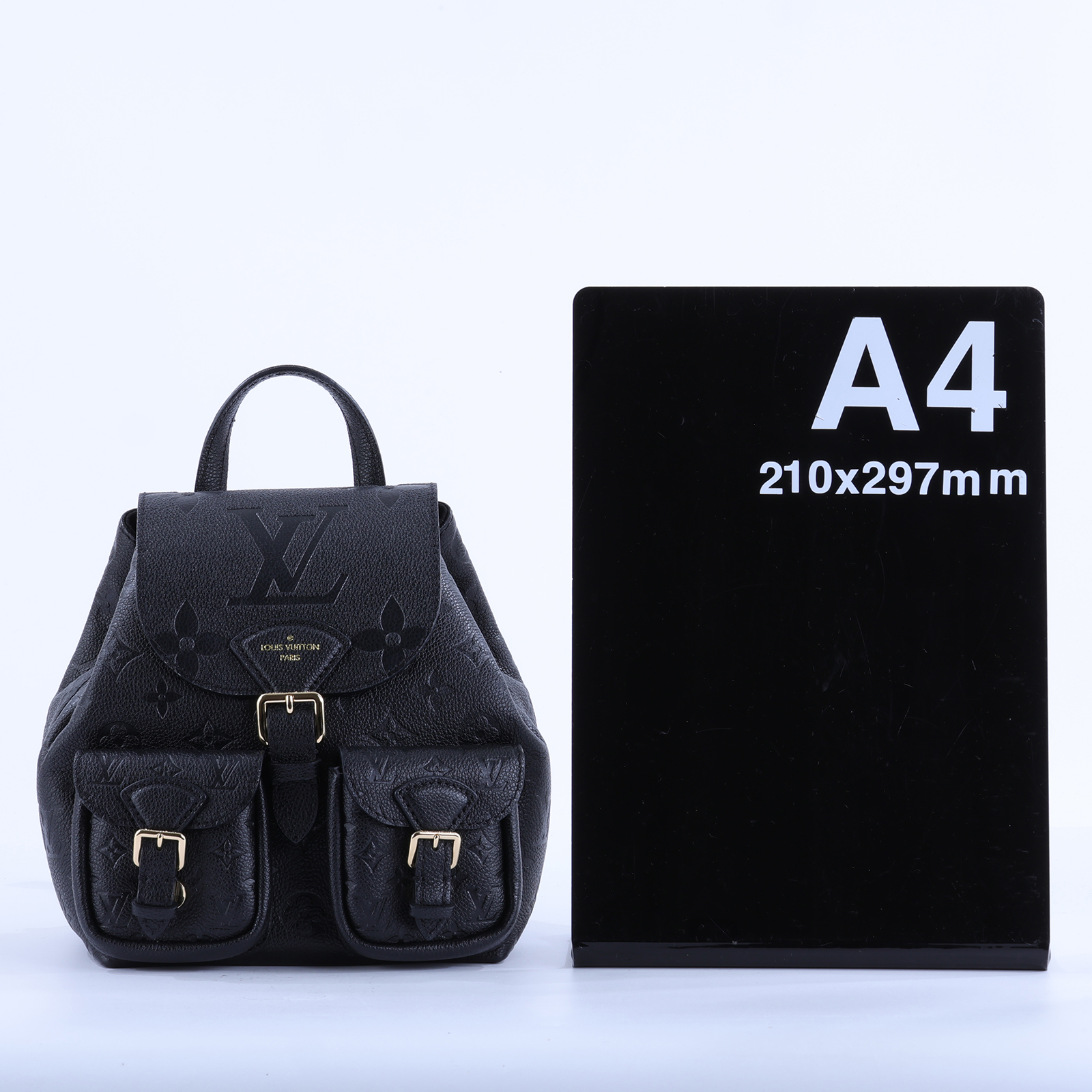 路易威登 LOUIS VUITTON Backup 後背包 黑色 M47072 晶片款 黑原花壓紋後背包 原廠盒子/防塵袋