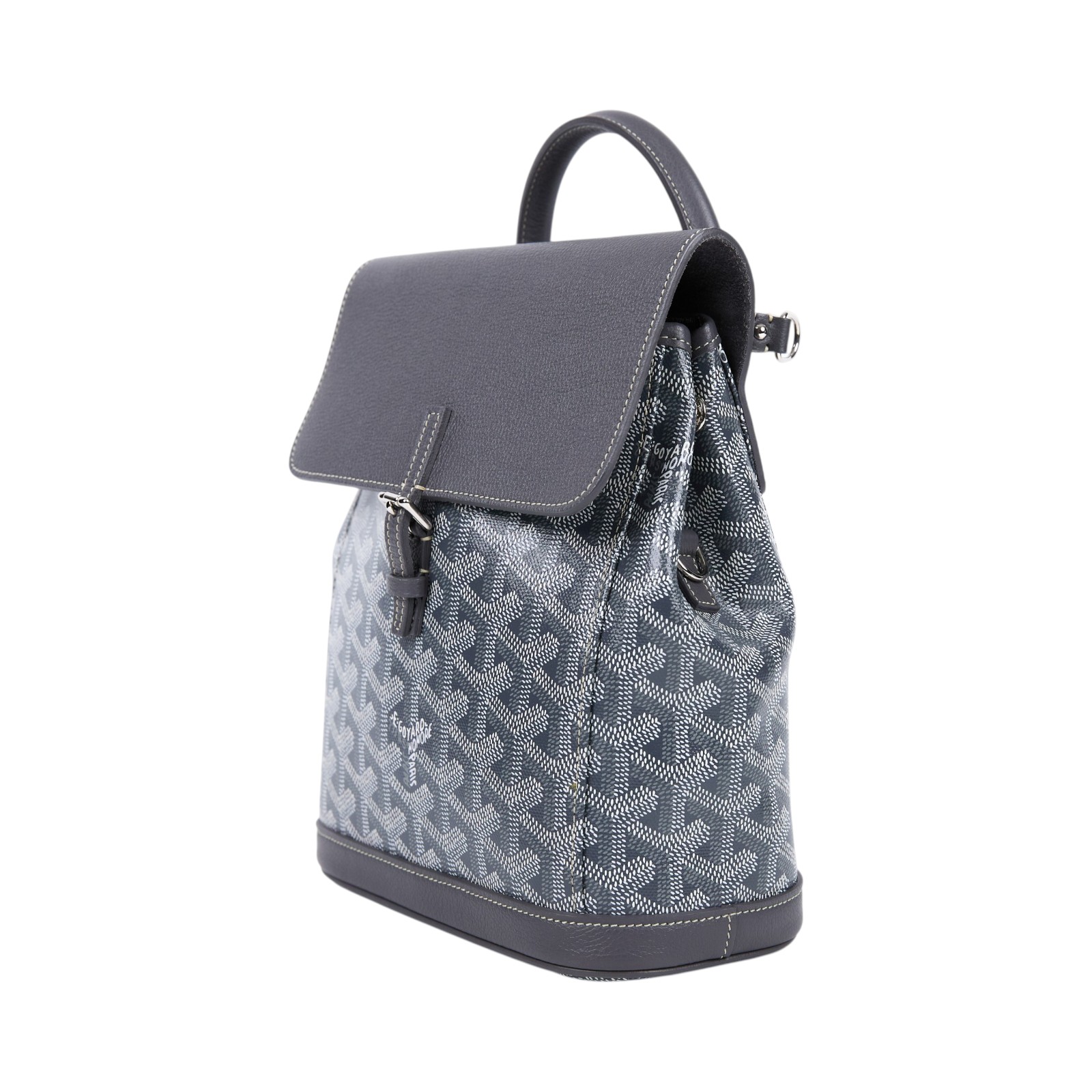 高雅德 GOYARD Alpin 迷你背包 ALPIN2MINTY 灰ALPIN MINI後背包 防塵袋/背帶2