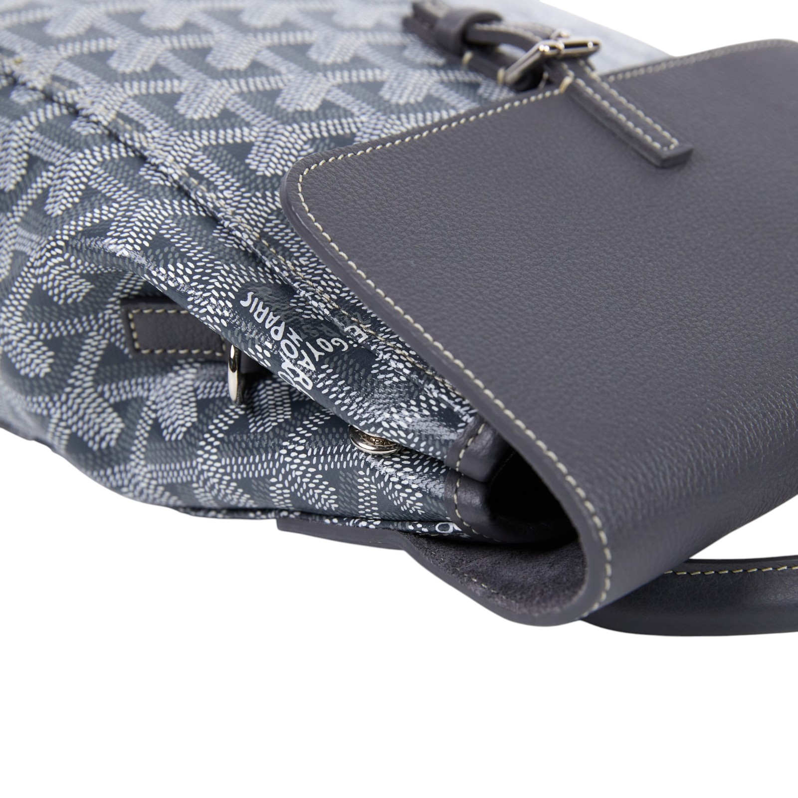 高雅德 GOYARD Alpin 迷你背包 ALPIN2MINTY 灰ALPIN MINI後背包 防塵袋/背帶2