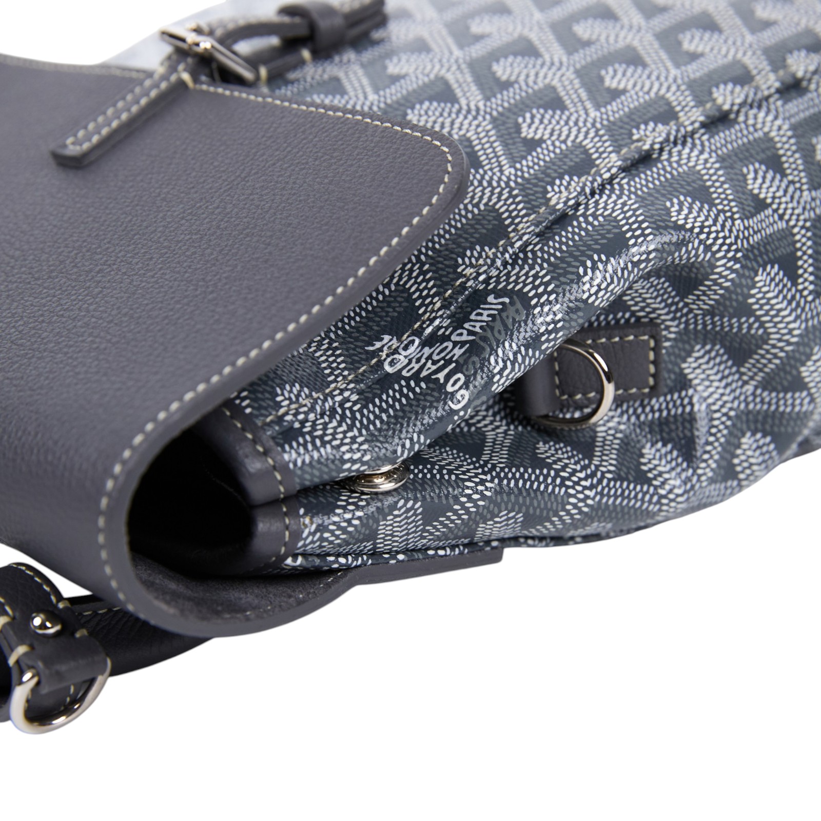 高雅德 GOYARD Alpin 迷你背包 ALPIN2MINTY 灰ALPIN MINI後背包 防塵袋/背帶2