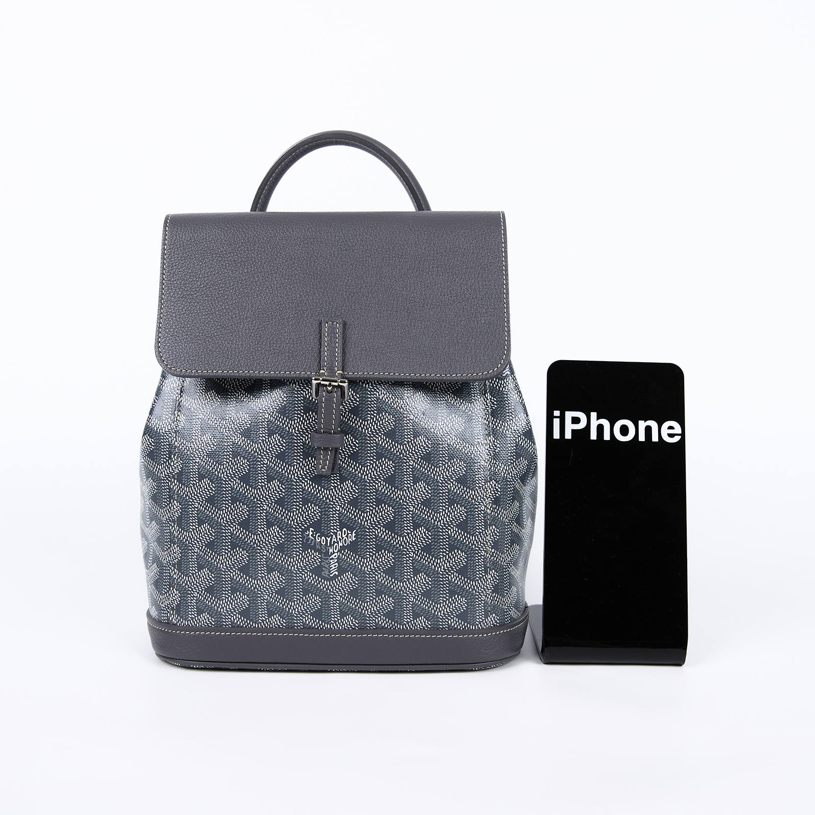 高雅德 GOYARD Alpin 迷你背包 ALPIN2MINTY 灰ALPIN MINI後背包 防塵袋/背帶2