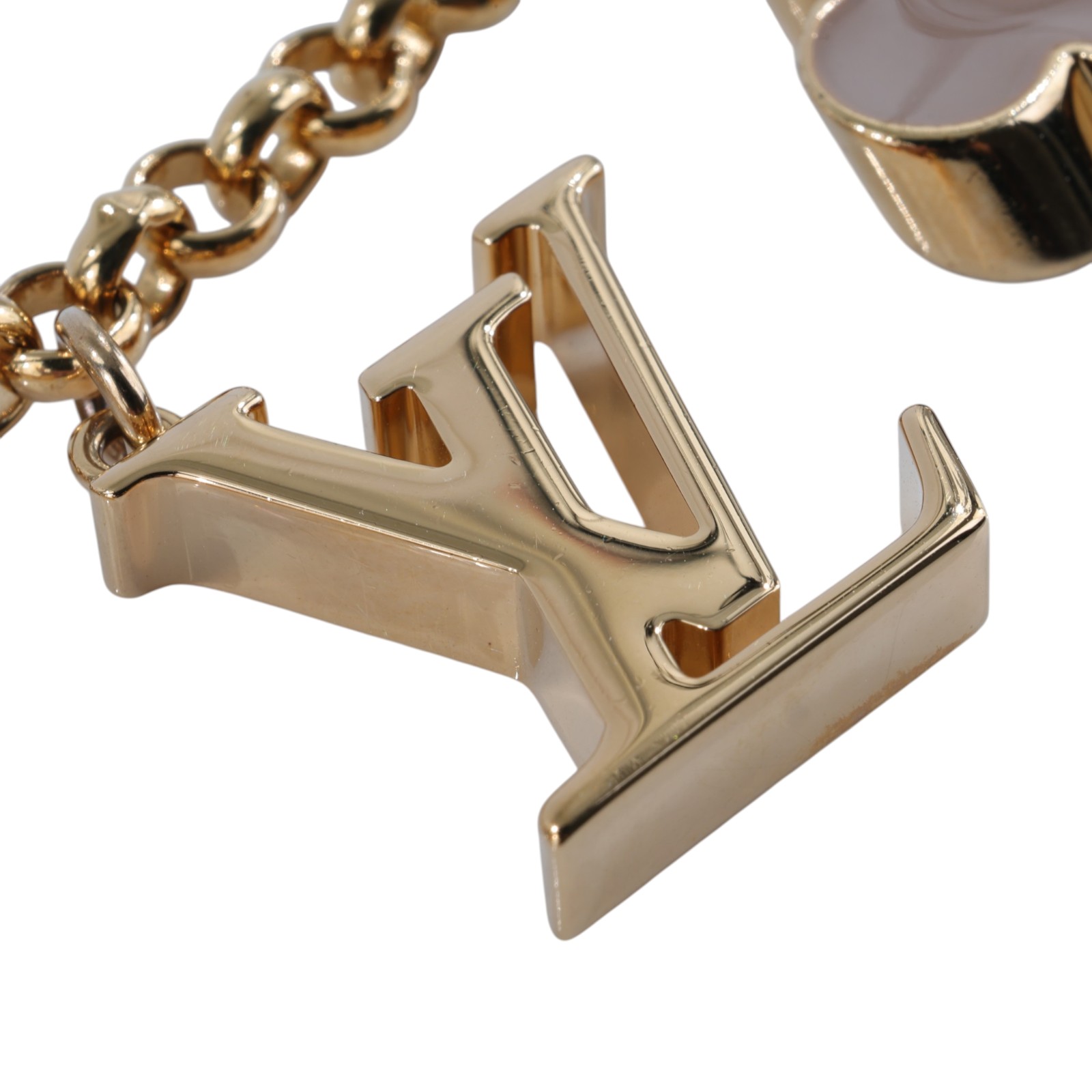 路易威登 LOUIS VUITTON Fleur de Monogram 包包鏈帶 吊飾 包掛 M01413  原廠盒子/防塵袋
