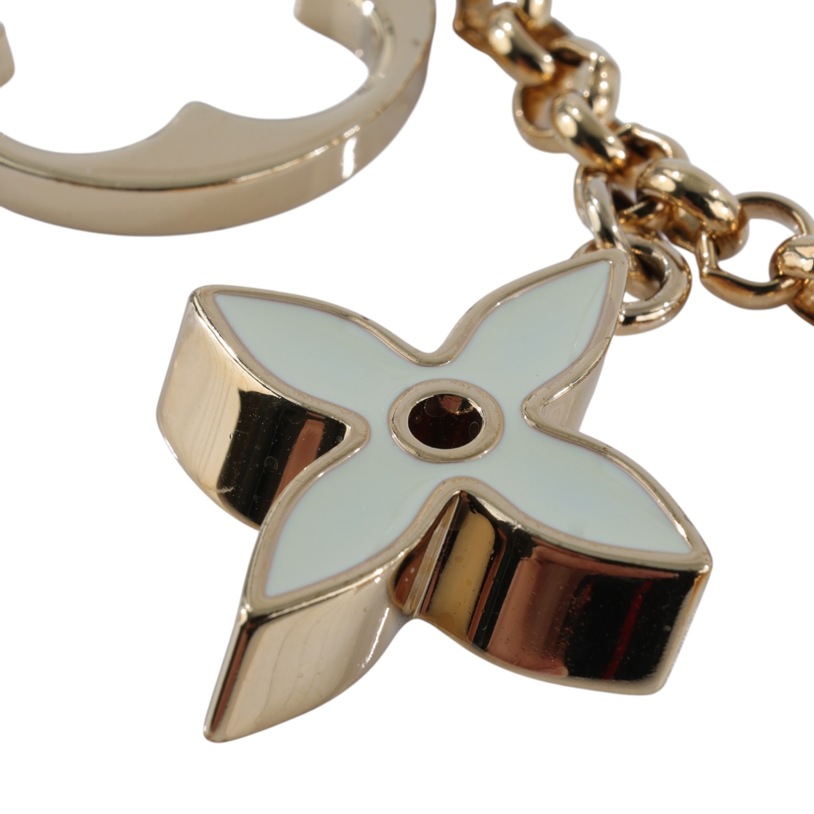 路易威登 LOUIS VUITTON Fleur de Monogram 包包鏈帶 吊飾 包掛 M01413  原廠盒子/防塵袋