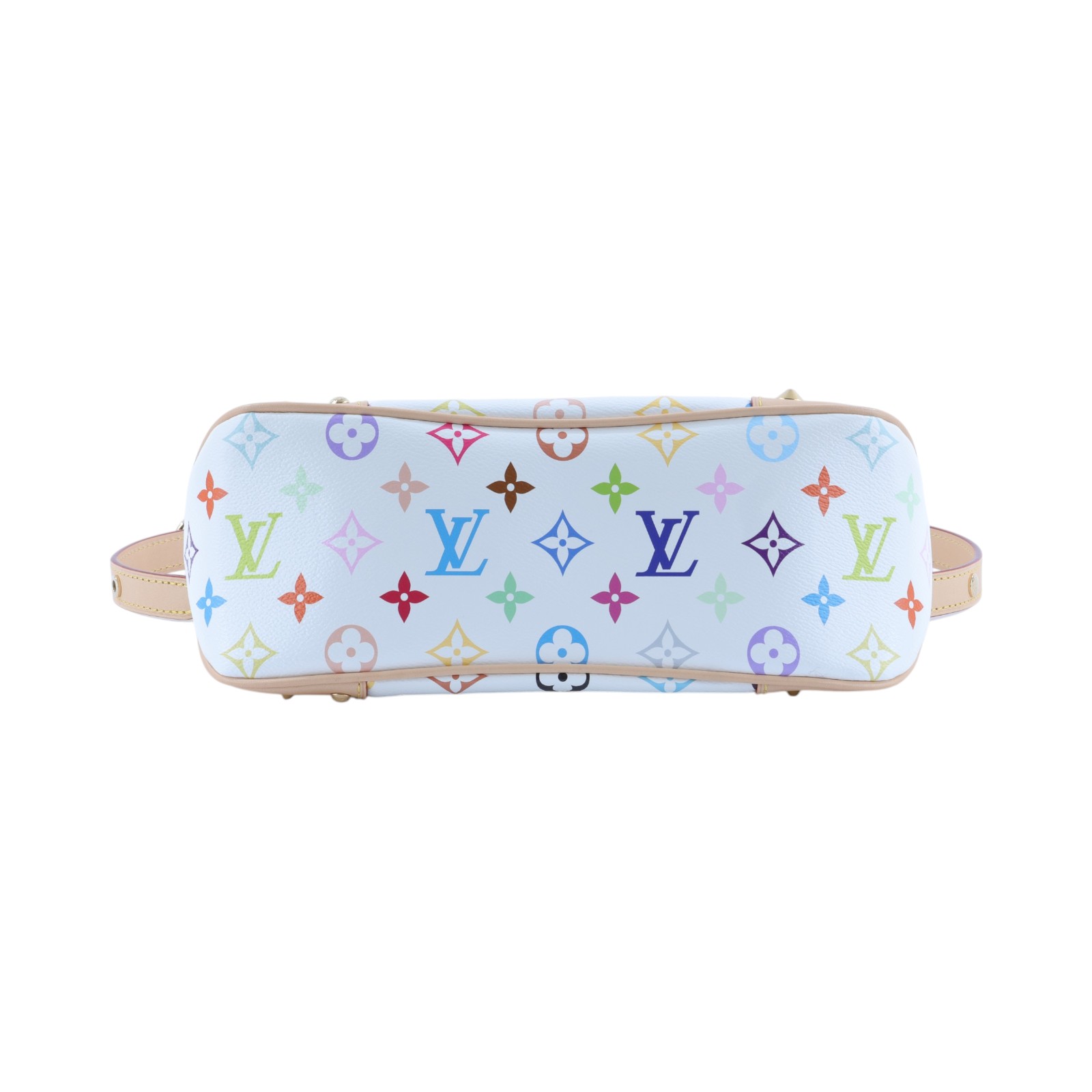 路易威登 LOUIS VUITTON Boulogne PM 牛角包 LV x TM 村上隆聯名 M27790 晶片款  防塵袋/背帶2/韓國購買證明