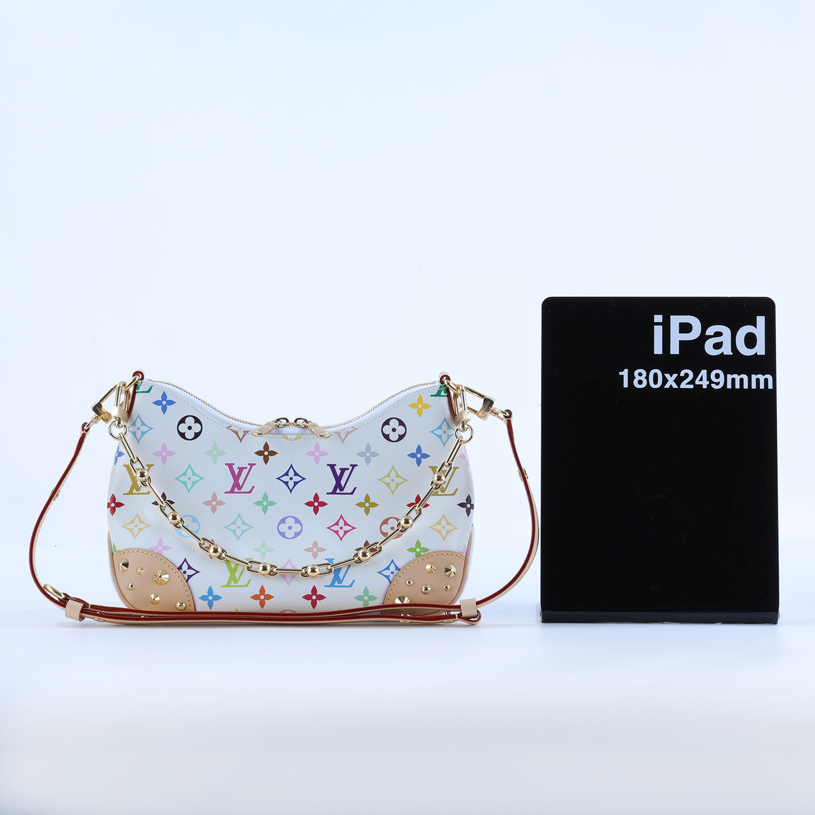 路易威登 LOUIS VUITTON Boulogne PM 牛角包 LV x TM 村上隆聯名 M27790 晶片款  防塵袋/背帶2/韓國購買證明