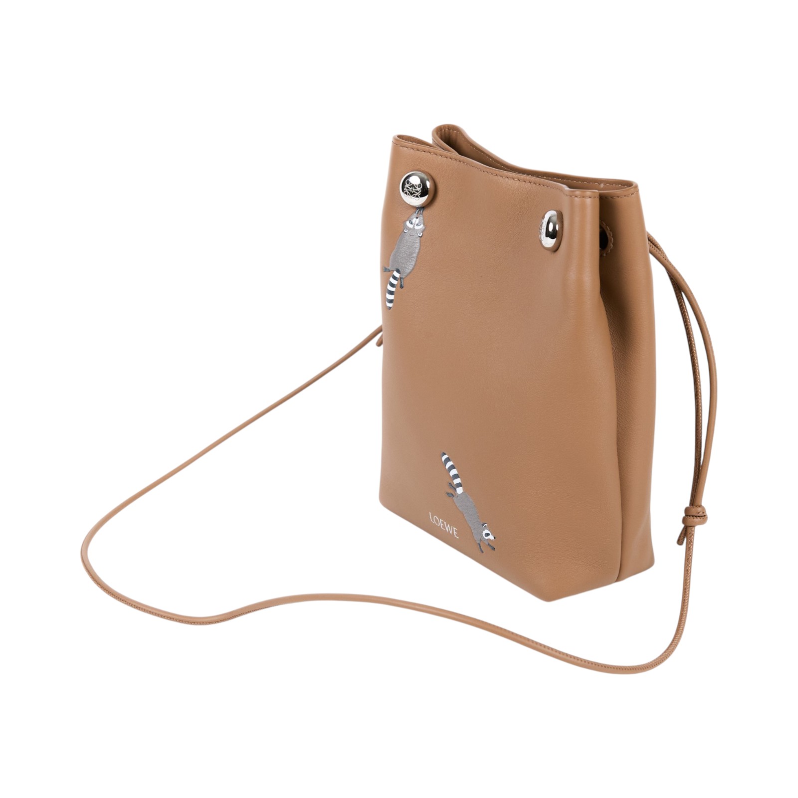 羅意威 LOEWE Suna Fujita 聯名 Raccoon Pebble Pouch  肩背包 斜背包 C643SPPX02  防塵袋