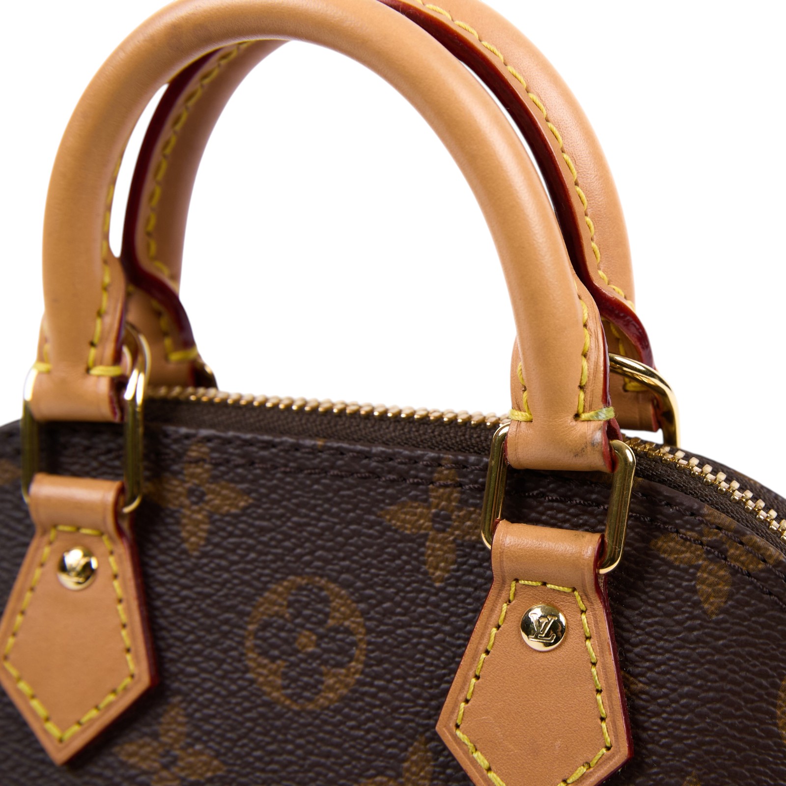 路易威登 LOUIS VUITTON Nano Alma 貝殼包 經典帆布 M82717 晶片款 原花ALMA NANO 防塵袋/背帶/購買證明