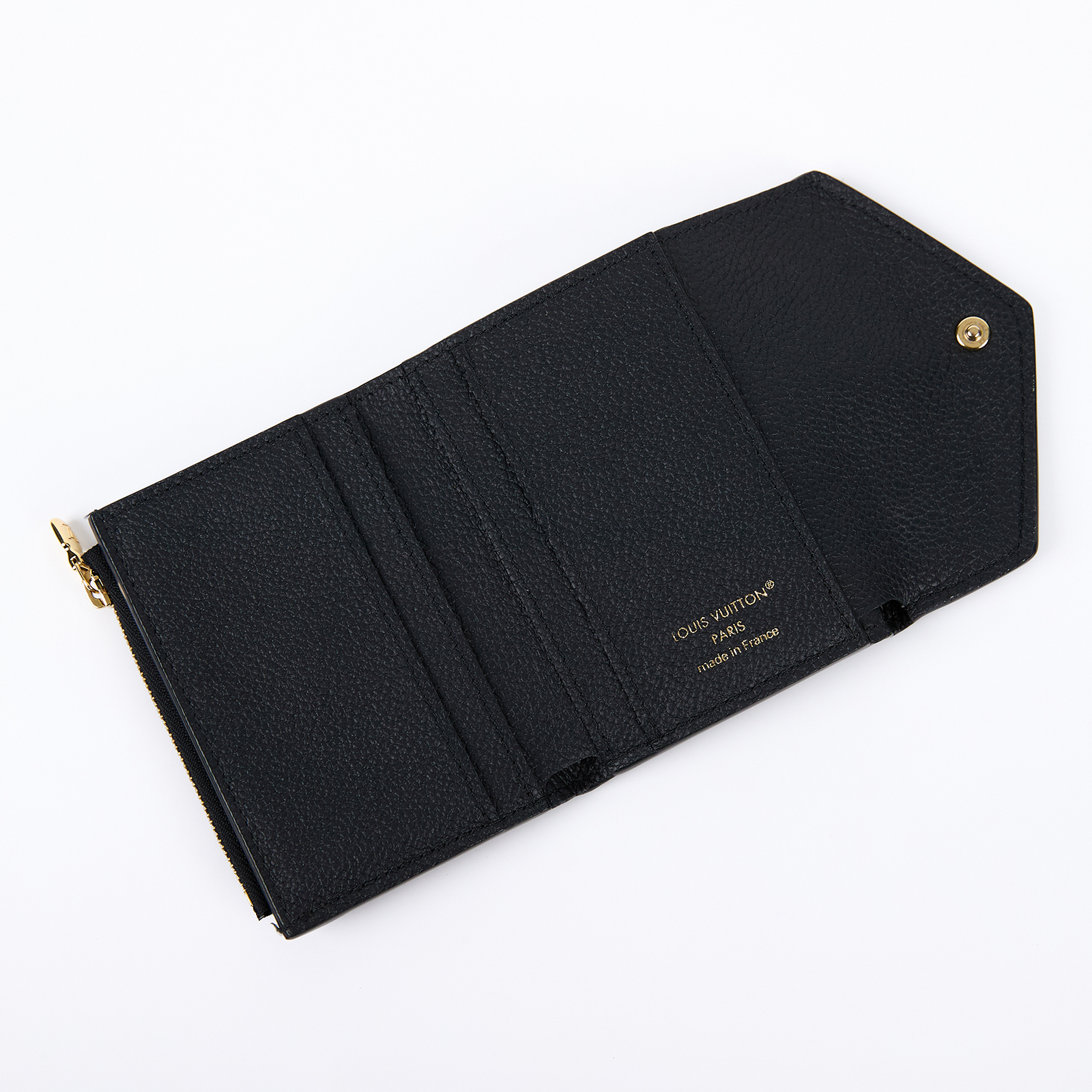 路易威登 LOUIS VUITTON Zoé 錢包 短夾 Empreinte皮革 黑色 M62935 晶片款 黑ZOE三折短夾 原廠盒子/防塵袋