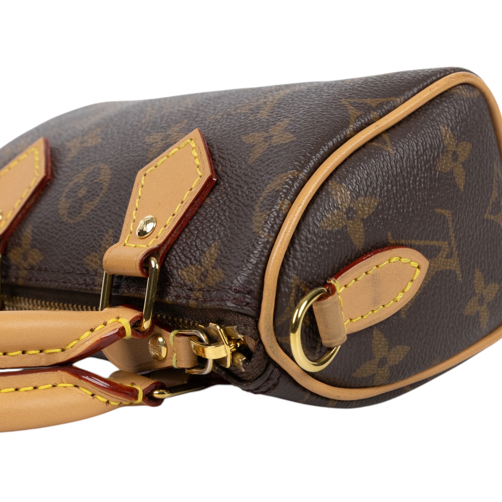 路易威登 LOUIS VUITTON Nano Speedy 原花 手提 肩背包 M81085 原花NANO SPEEDY 背帶