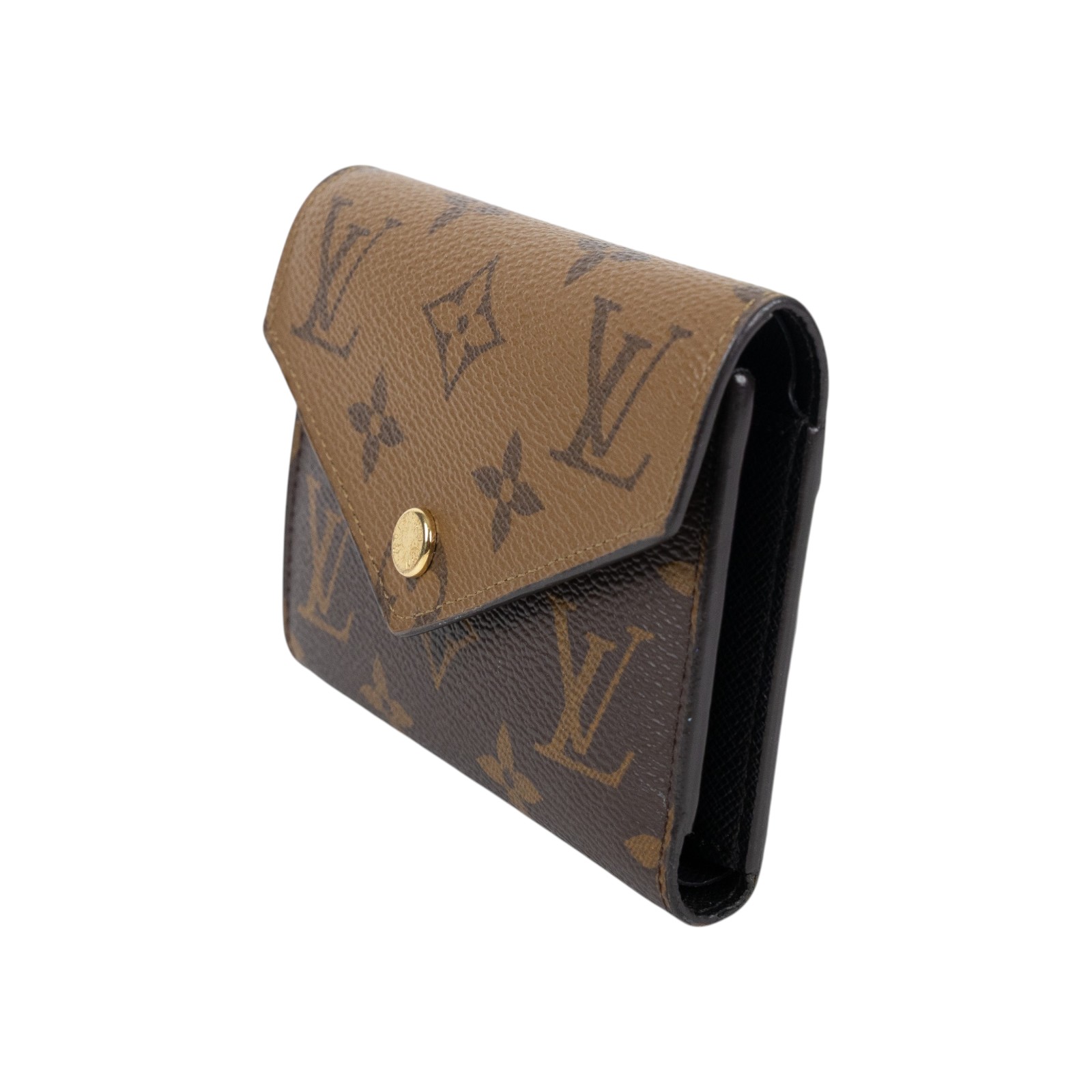 路易威登 LOUIS VUITTON Victorine 錢包 Reverse塗層帆布 M81557 晶片款  原廠盒子/防塵袋