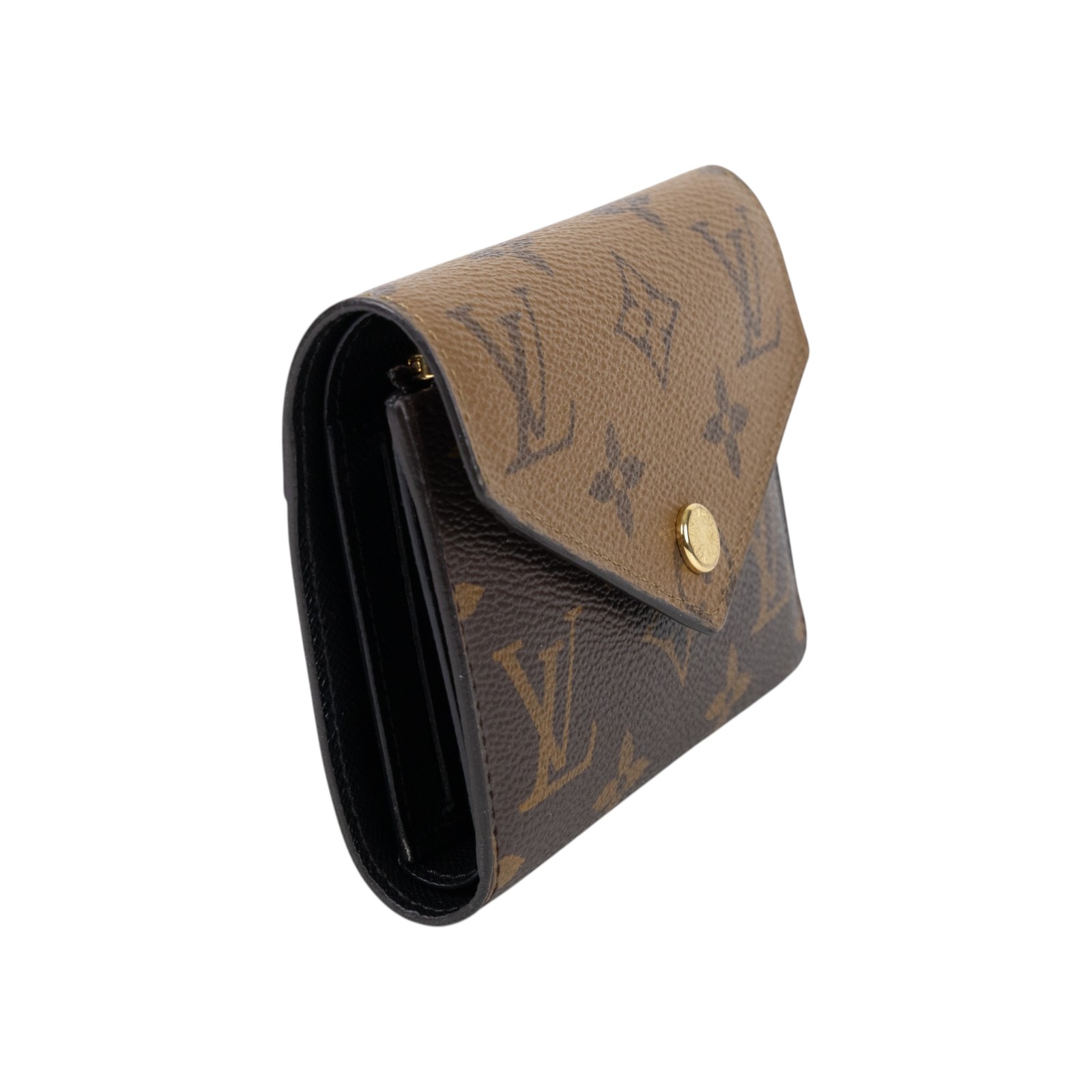 路易威登 LOUIS VUITTON Victorine 錢包 Reverse塗層帆布 M81557 晶片款  原廠盒子/防塵袋