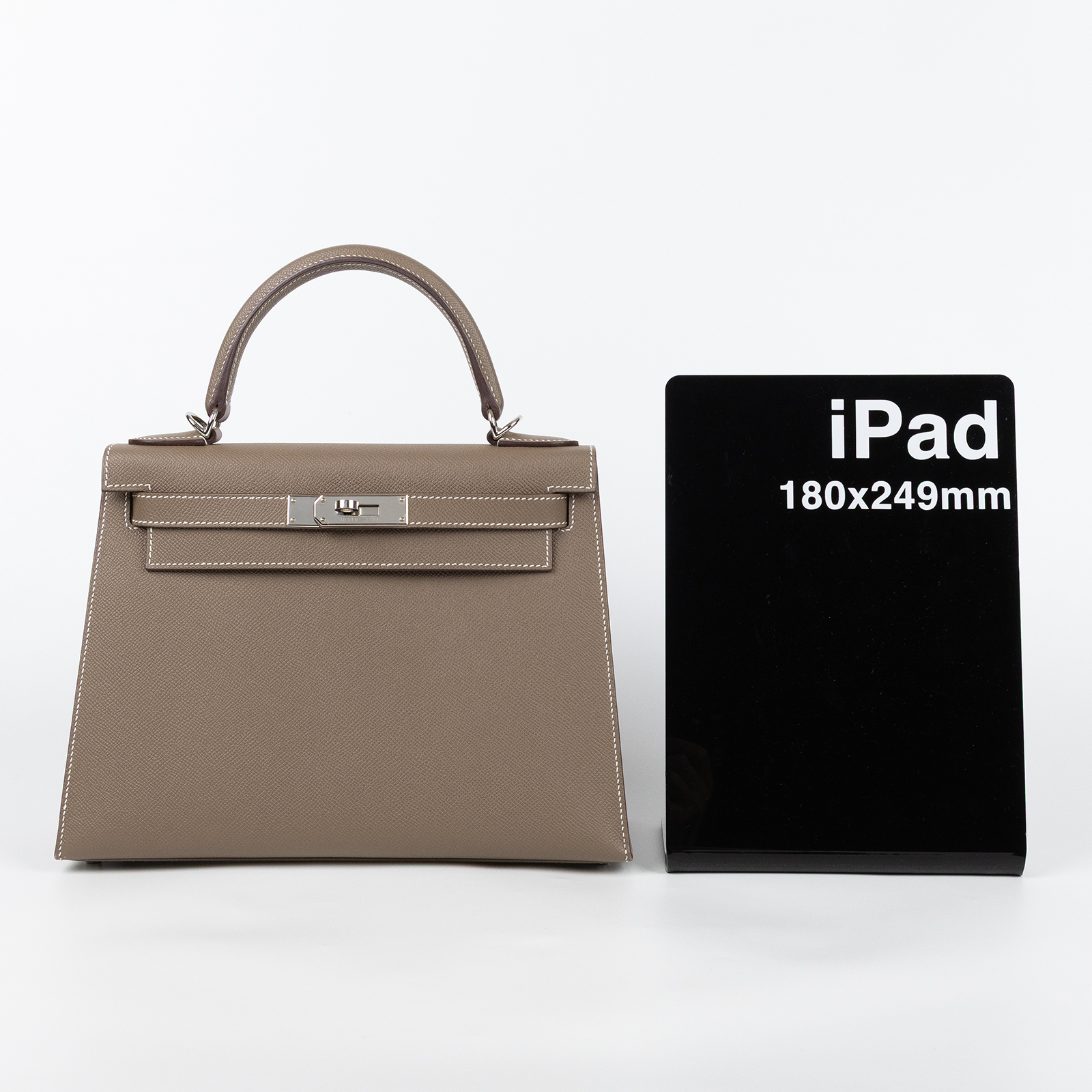 愛馬仕 Hermes Kelly Bag 凱莉包 28 銀色五金 大象灰 H042319CK18 /B IS 048 UY  原廠盒子/防塵袋/背帶/鎖組/購買證明